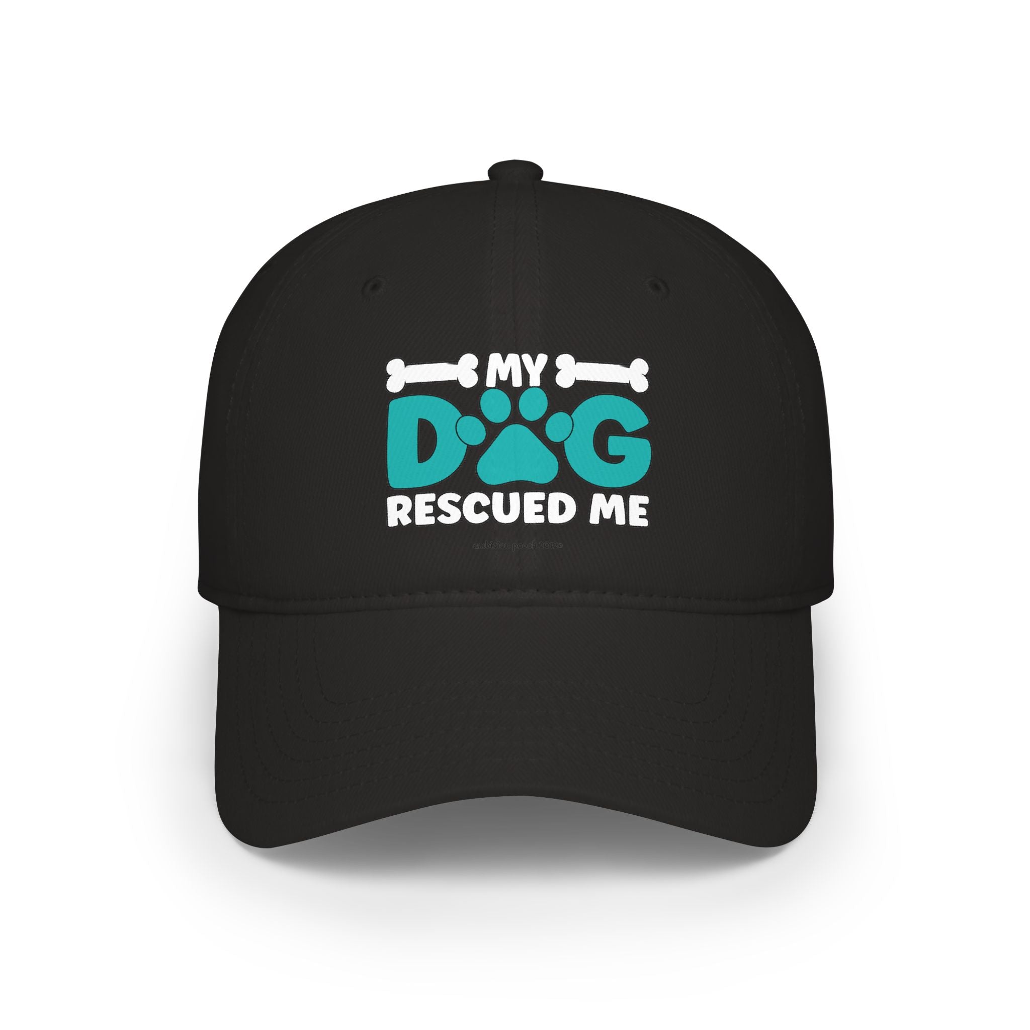 My Dog Rescued Me Low Profile Baseball Cap