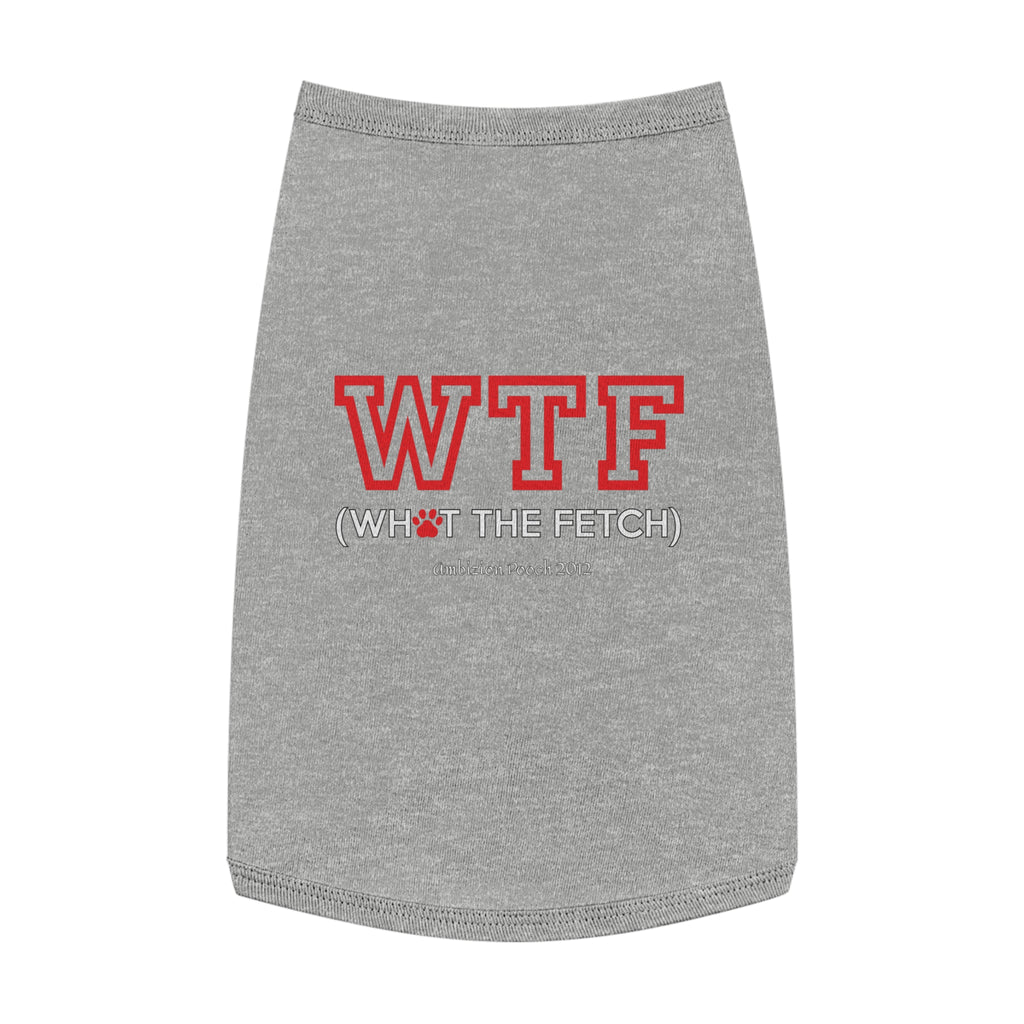 Doggy WTF Tank Top — "WTF" (Pet & Parent Matching)