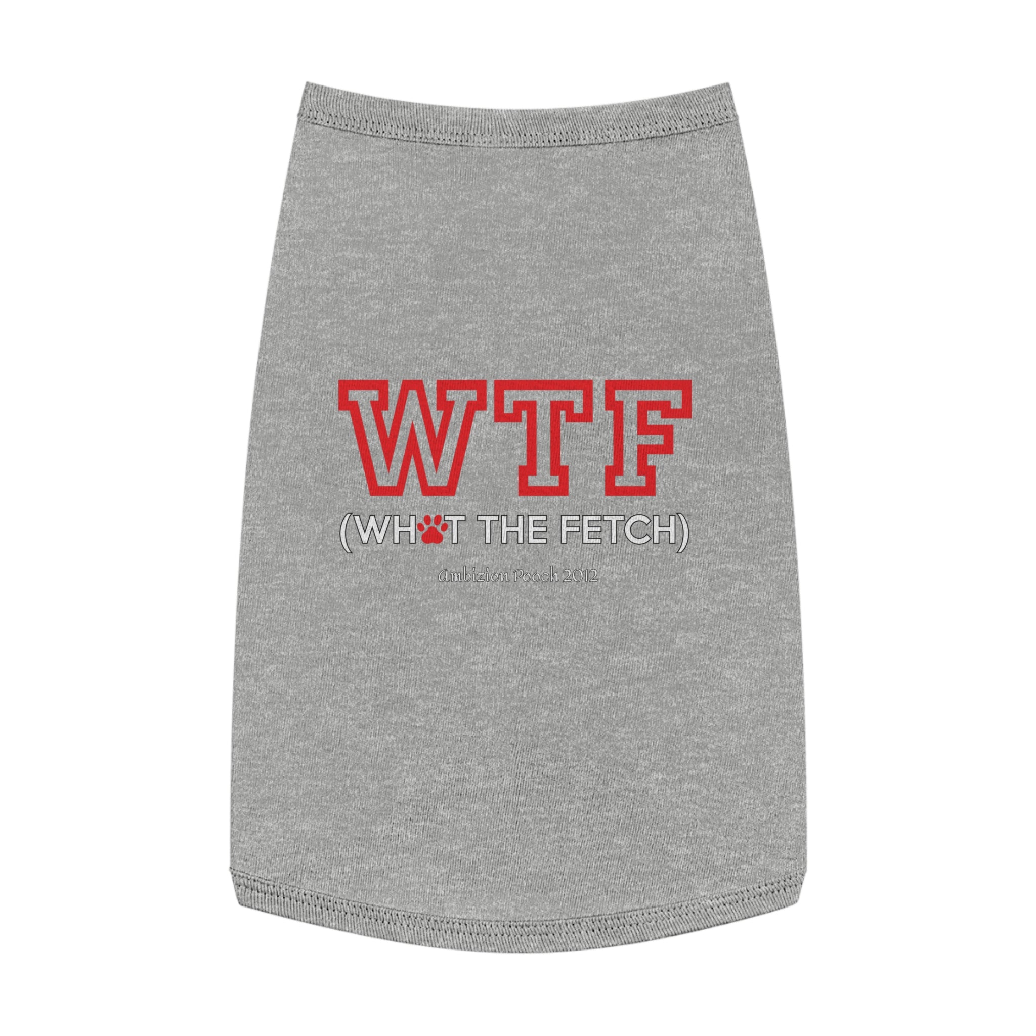 Doggy WTF Tank Top — "WTF" (Pet & Parent Matching)