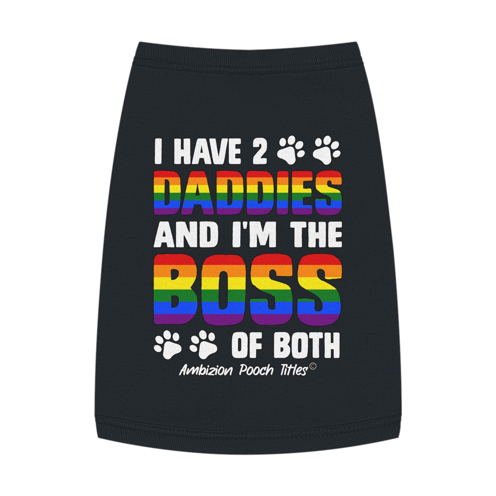I Have 2 Daddies Doggy Tank Top (LGBTQ)