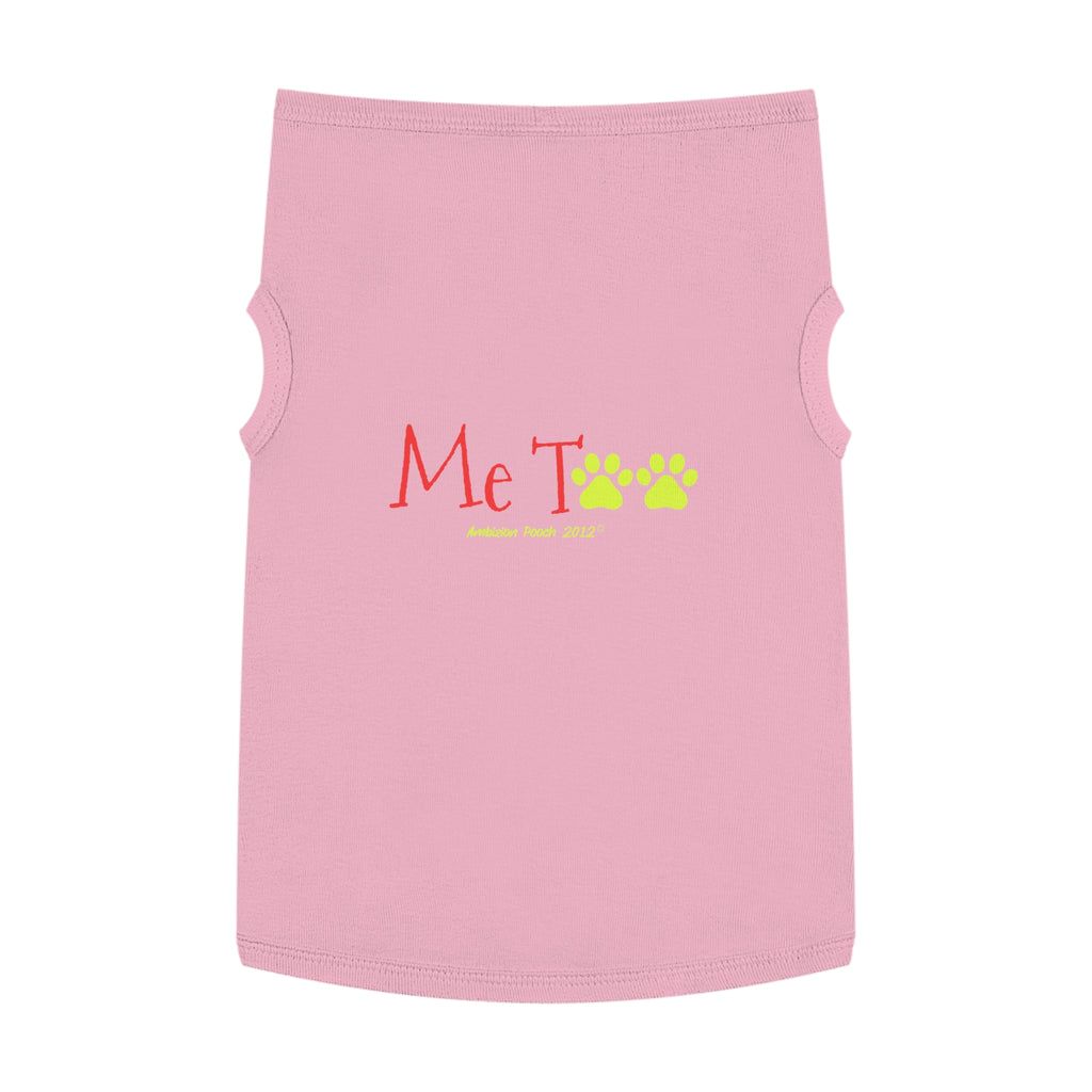 "Me Too" Doggy Tank Top — I Need Emotional Support (Pet & Parent Matching)