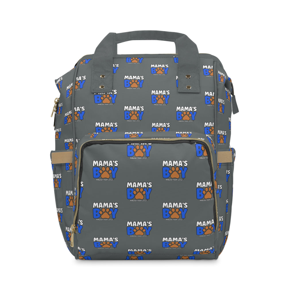 Mama's Boy Puppy/Doggy Multifunctional Backpack Grey
