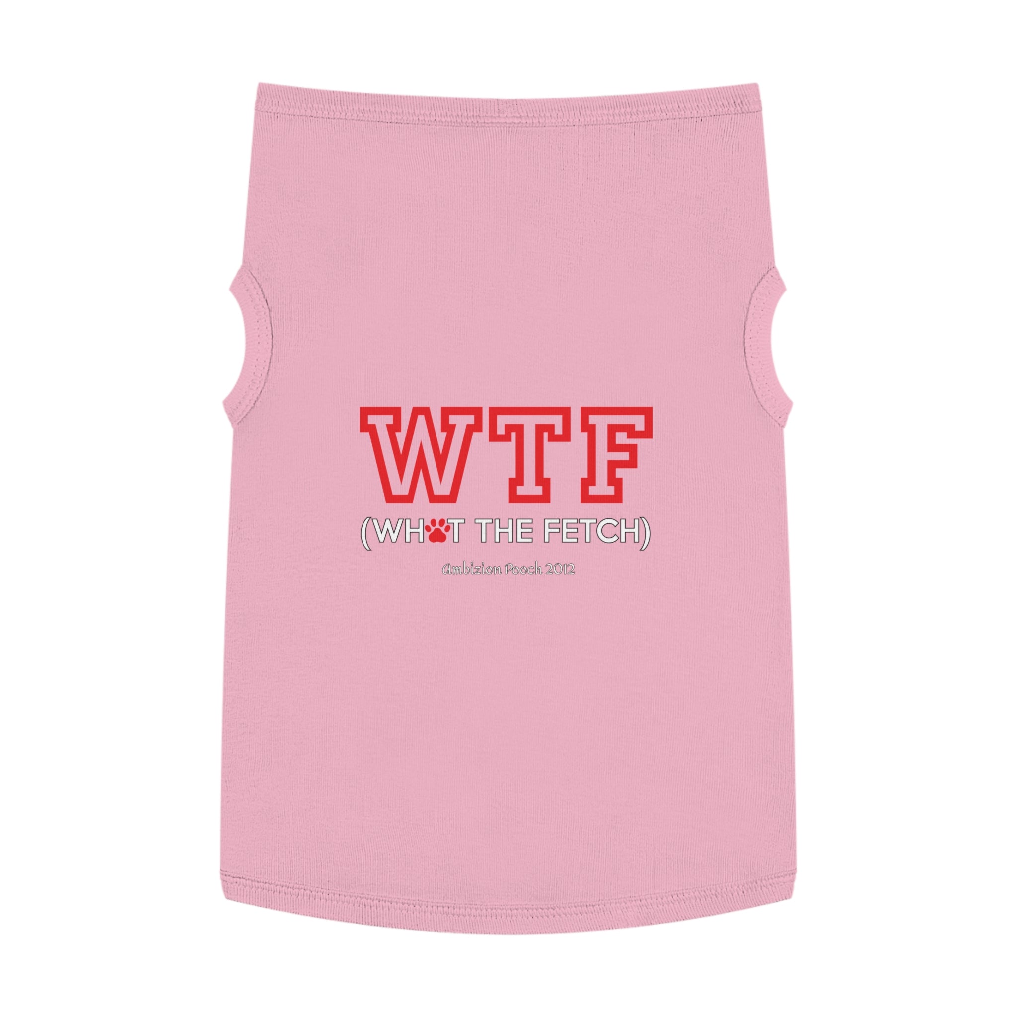 Doggy WTF Tank Top — "WTF" (Pet & Parent Matching)