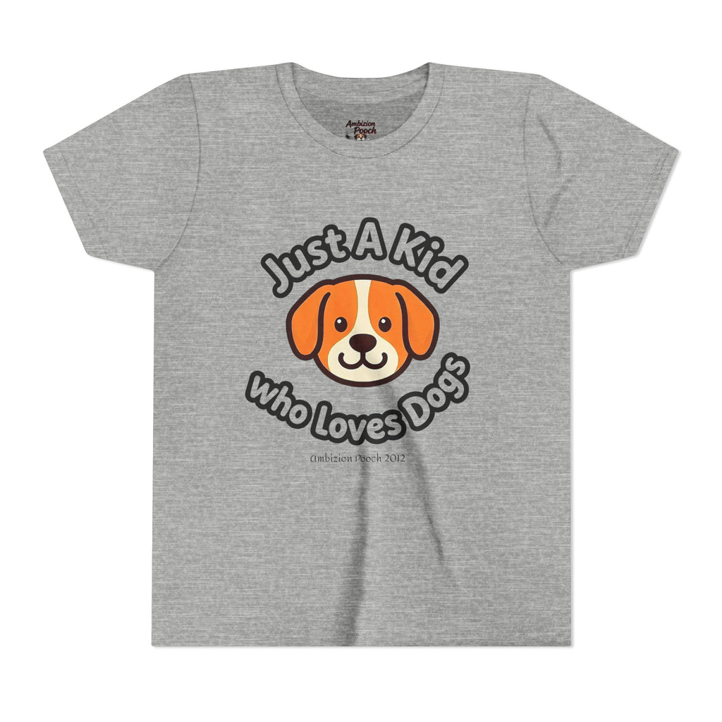 "Just A Kid Who Loves Dogs" Kids Tee