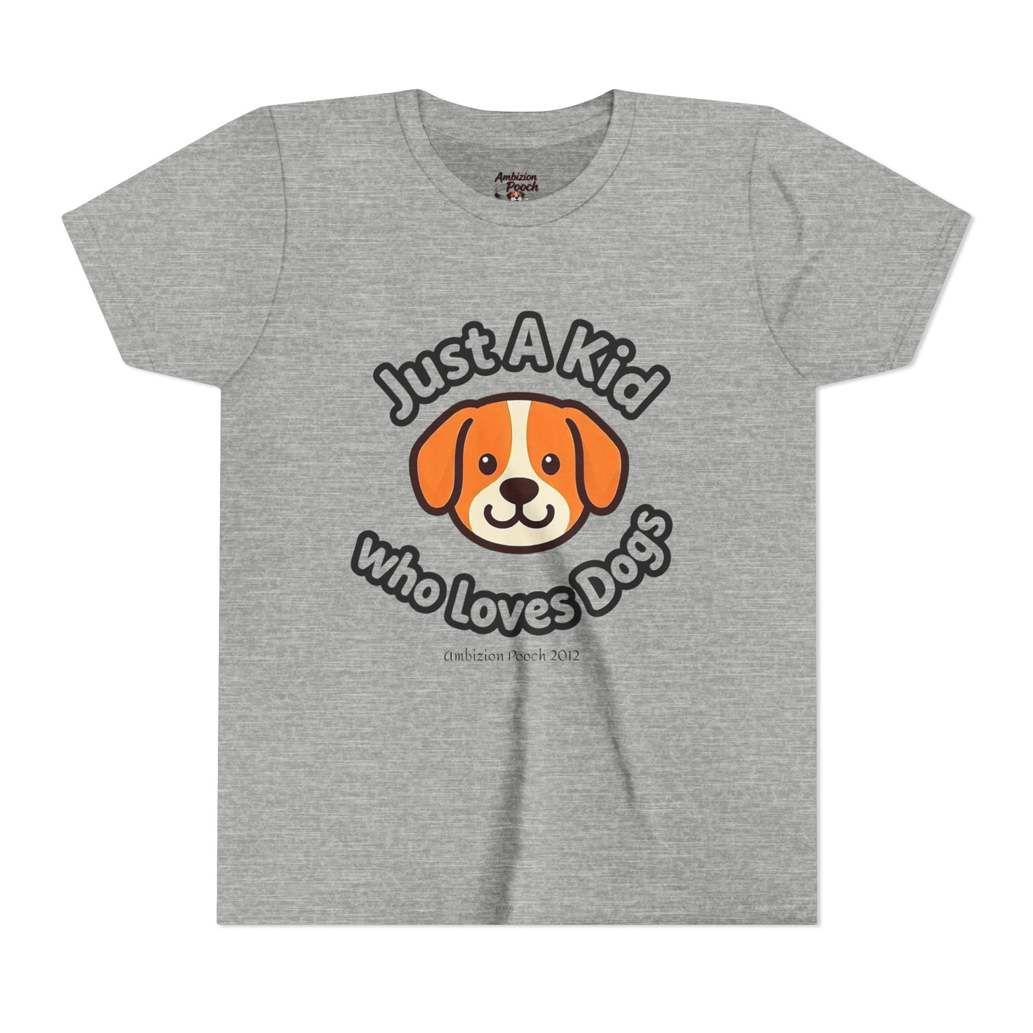 "Just A Kid Who Loves Dogs" Kids Tee