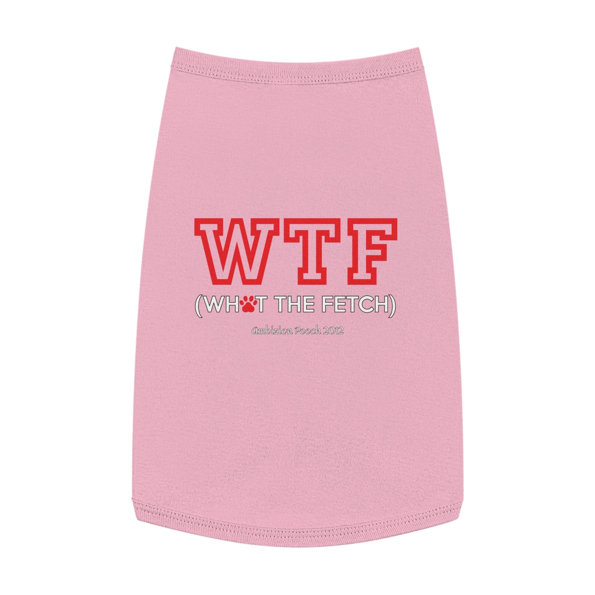 Doggy WTF Tank Top — "WTF" (Pet & Parent Matching)