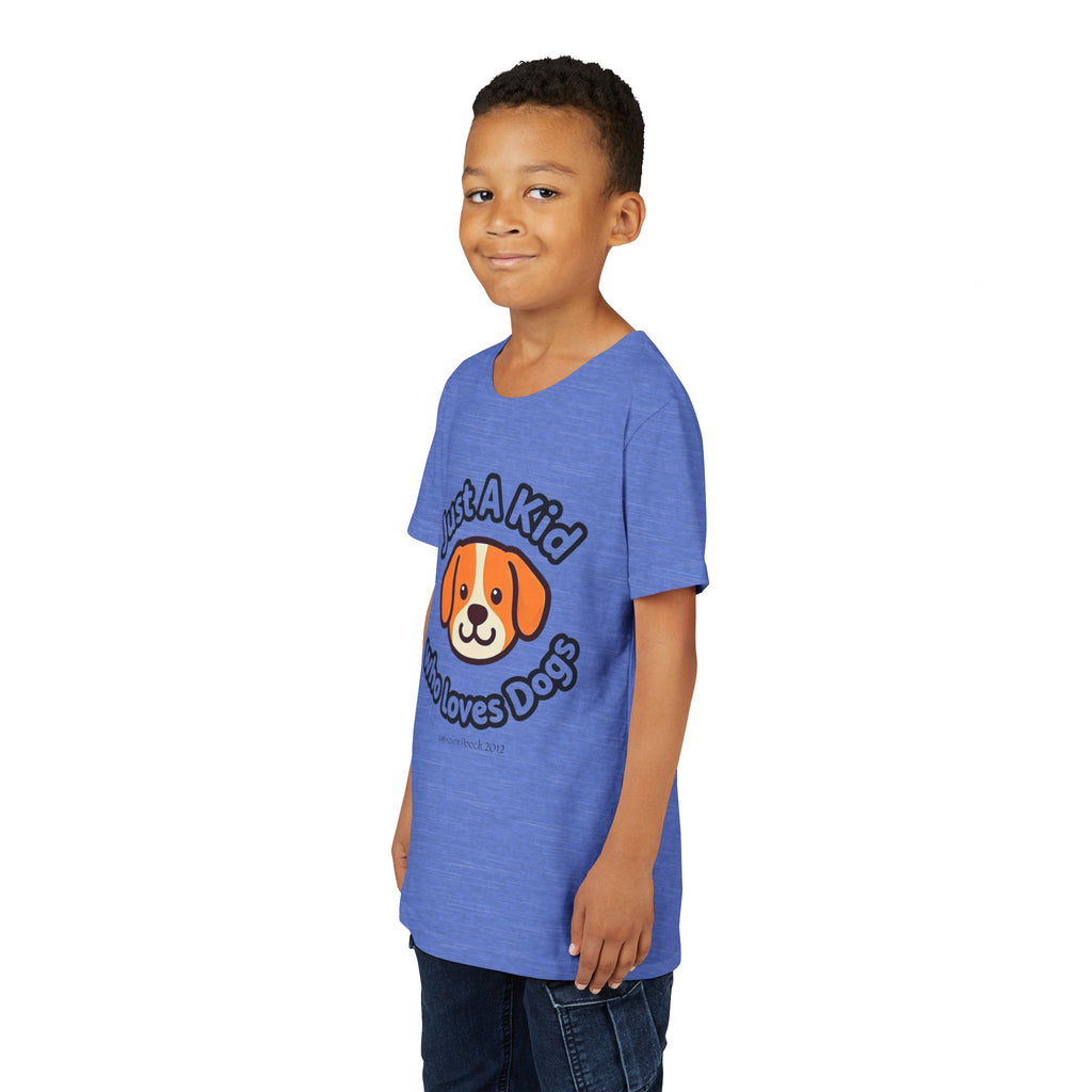 "Just A Kid Who Loves Dogs" Kids Tee