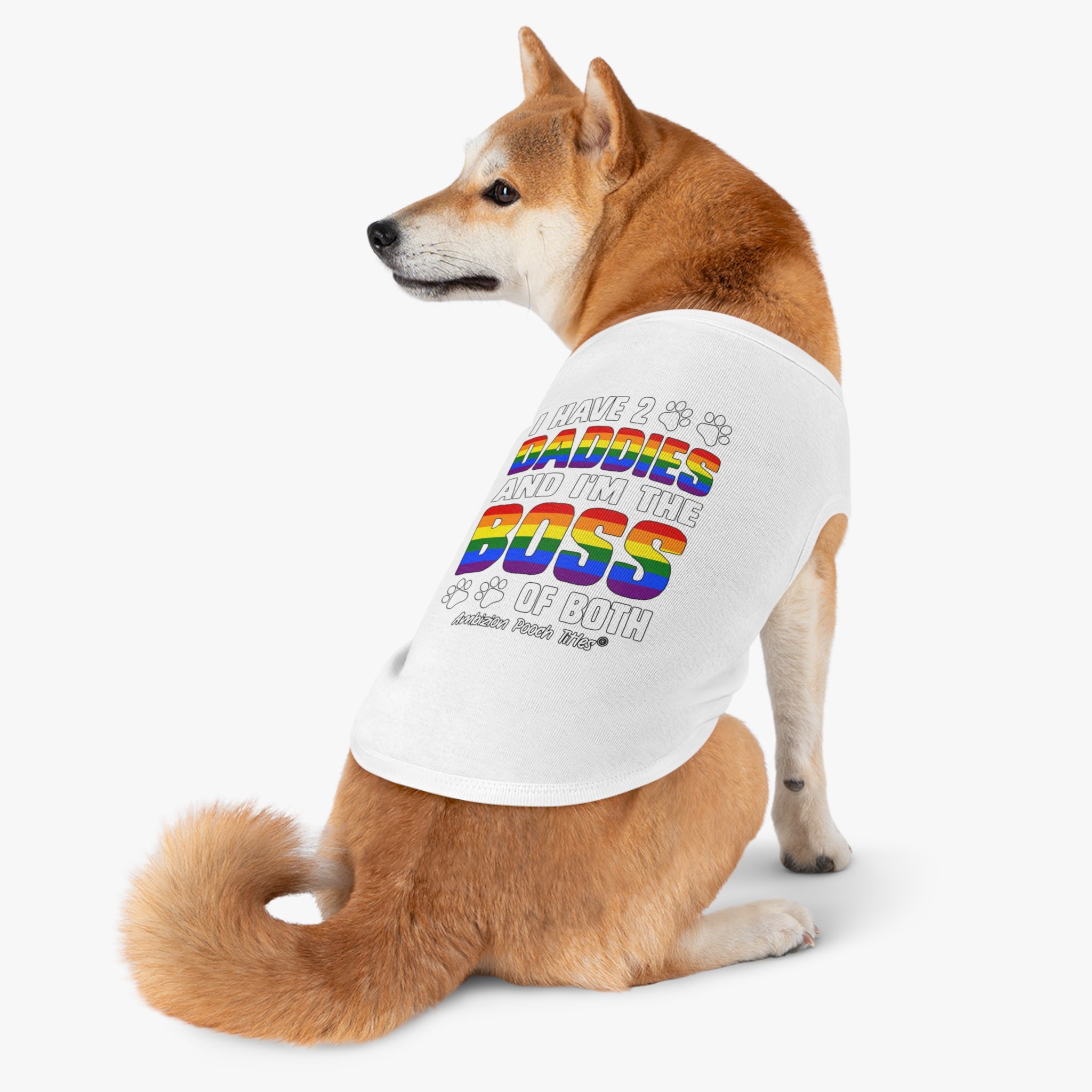 I Have 2 Daddies Doggy Tank Top (LGBTQ)