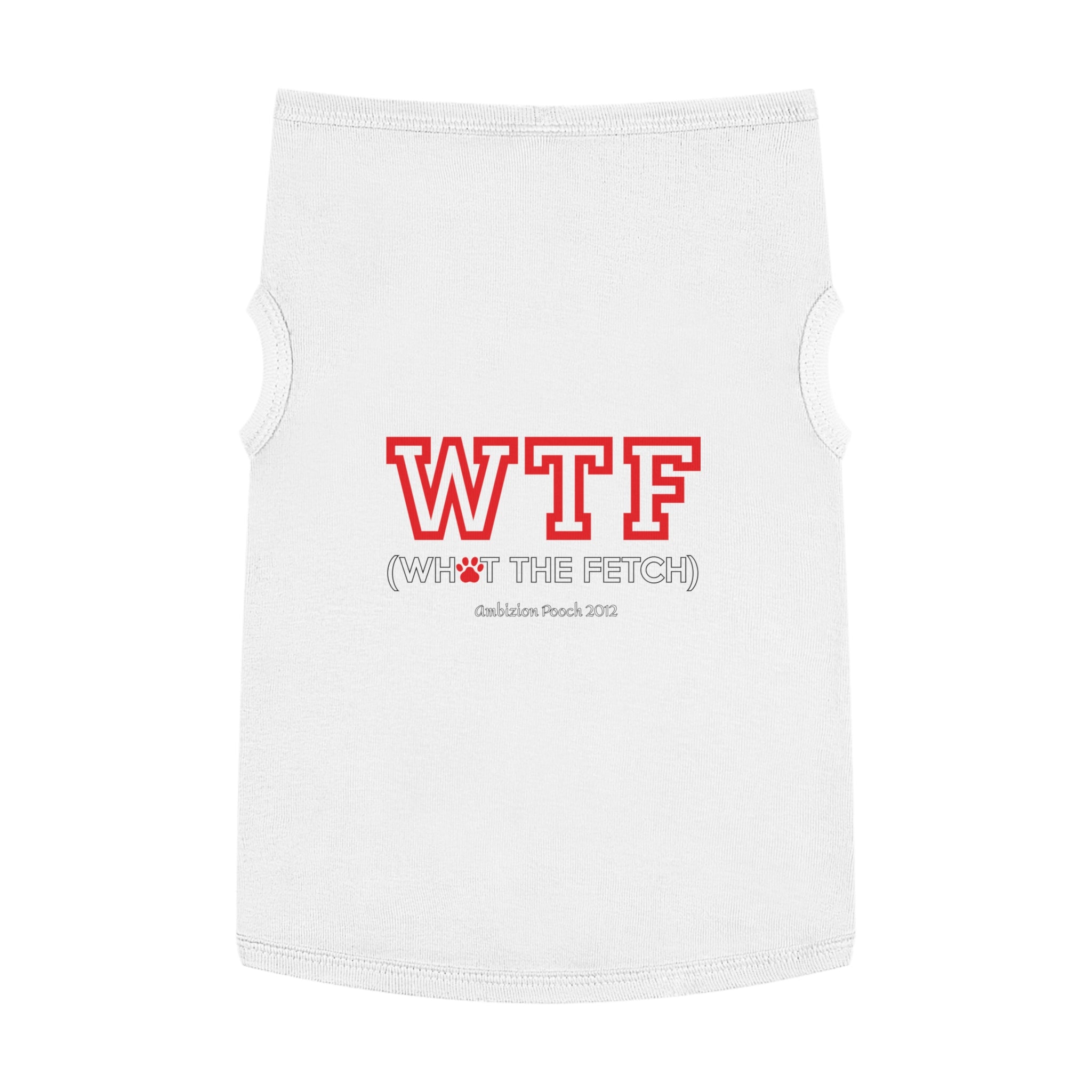 Doggy WTF Tank Top — "WTF" (Pet & Parent Matching)