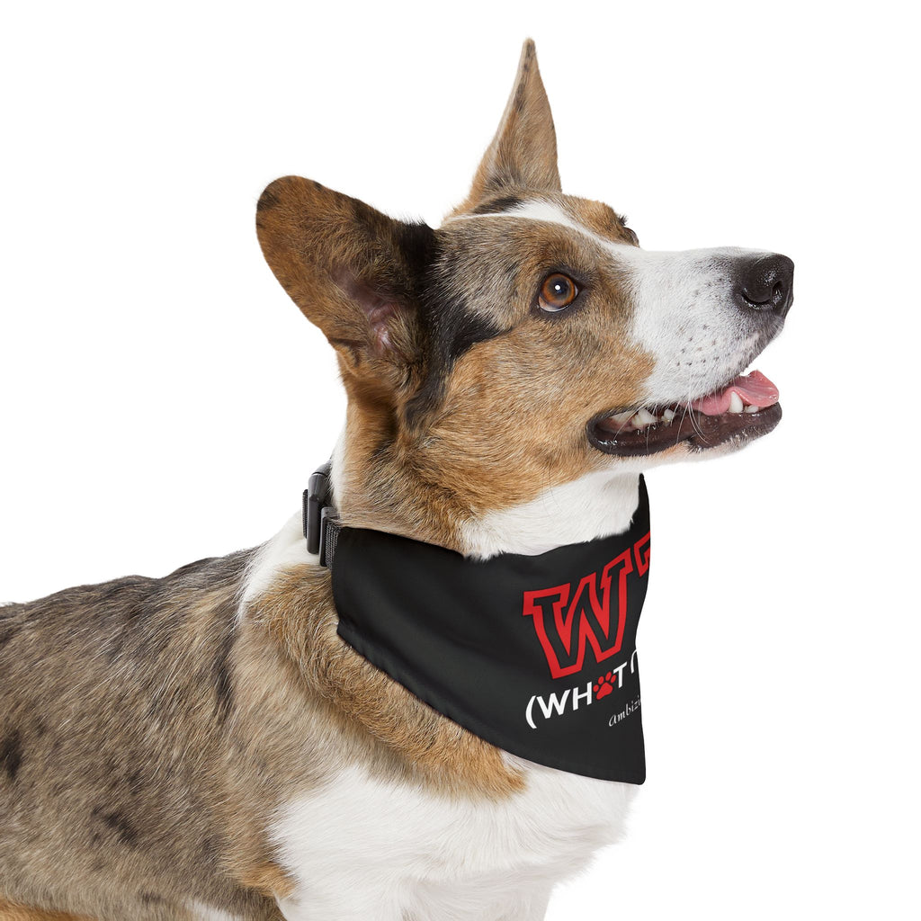"WTF" Pet Bandana Collar — Doggy Parent "WTF" Matching Pet & Parent