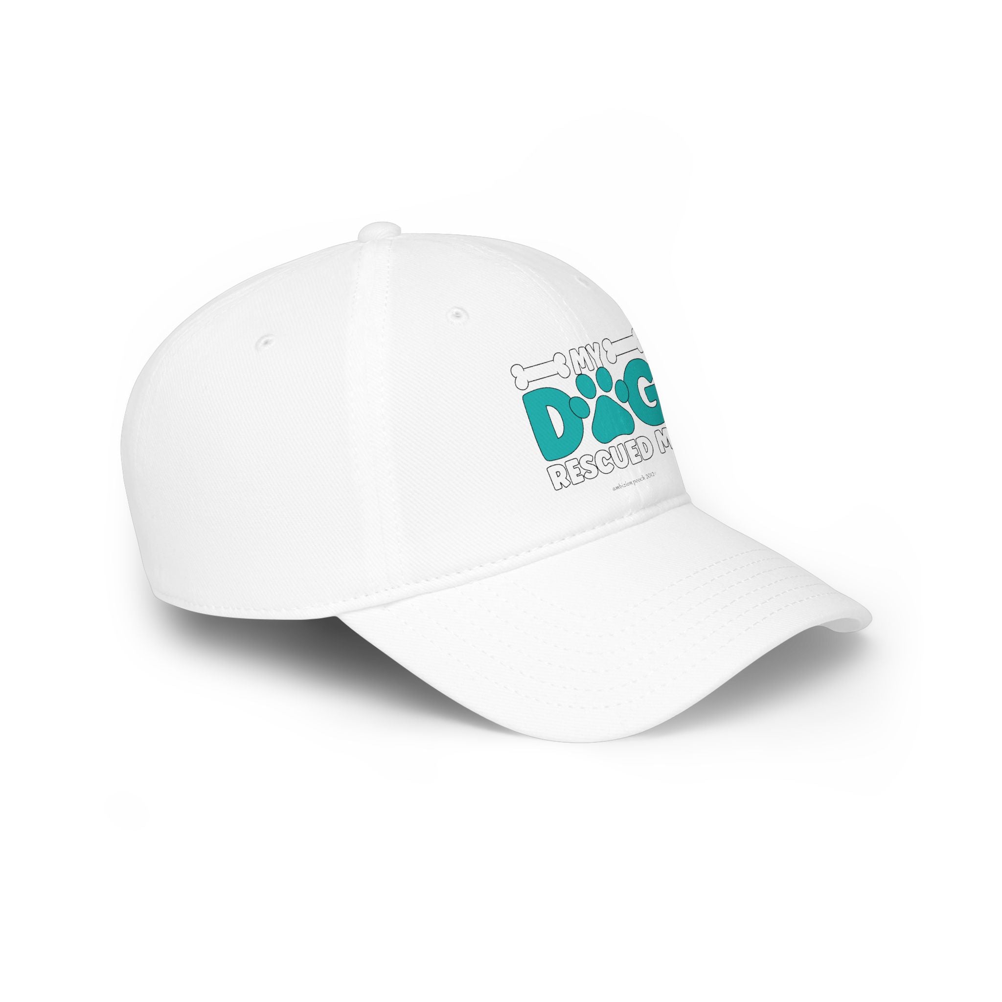 My Dog Rescued Me Low Profile Baseball Cap