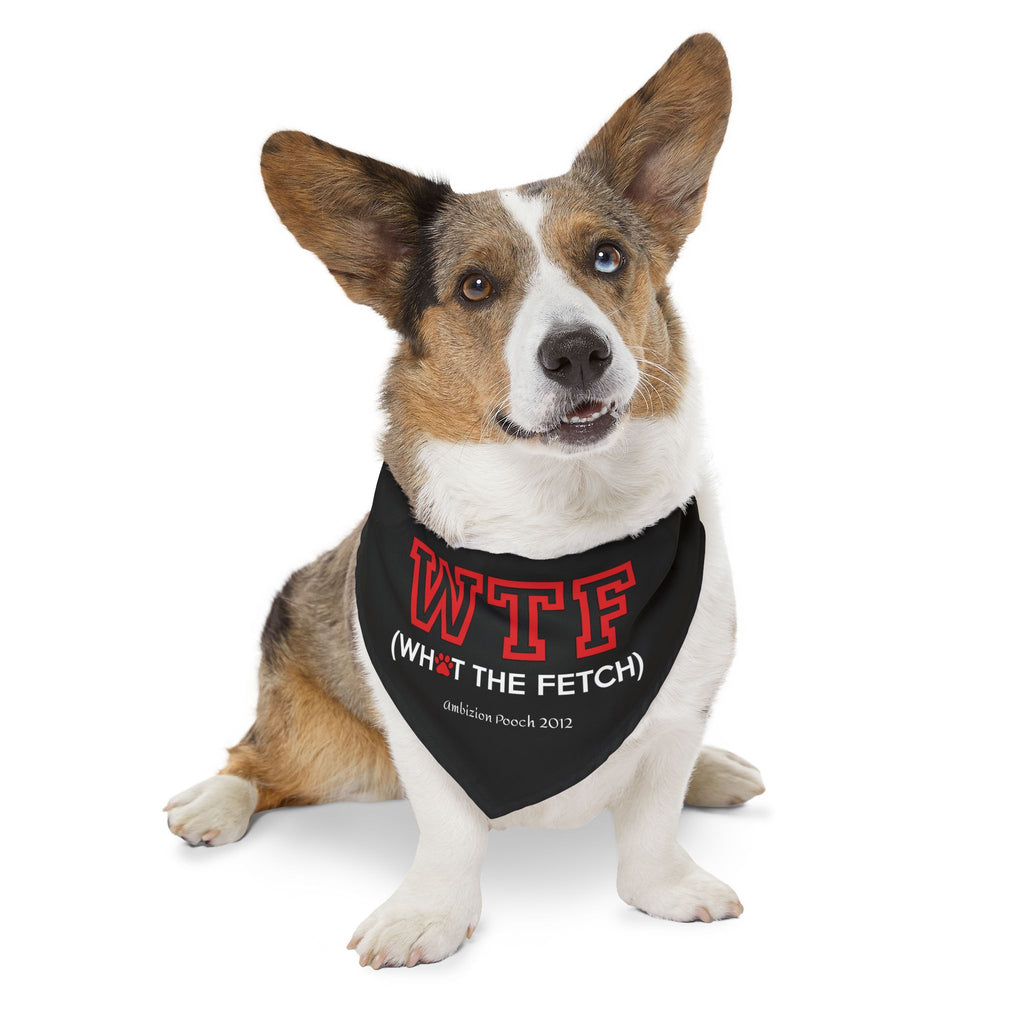 "WTF" Pet Bandana Collar — Doggy Parent "WTF" Matching Pet & Parent