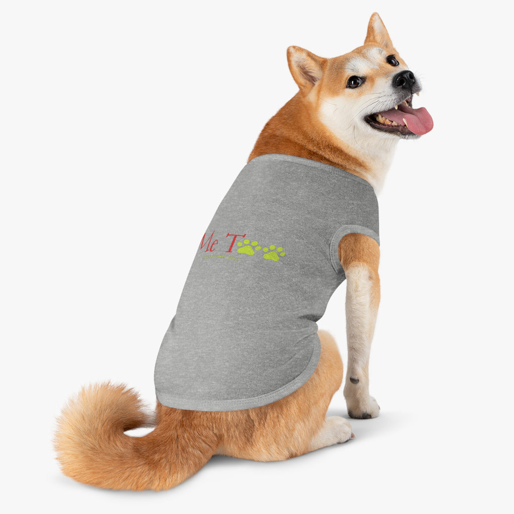 "Me Too" Doggy Tank Top — I Need Emotional Support (Pet & Parent Matching)