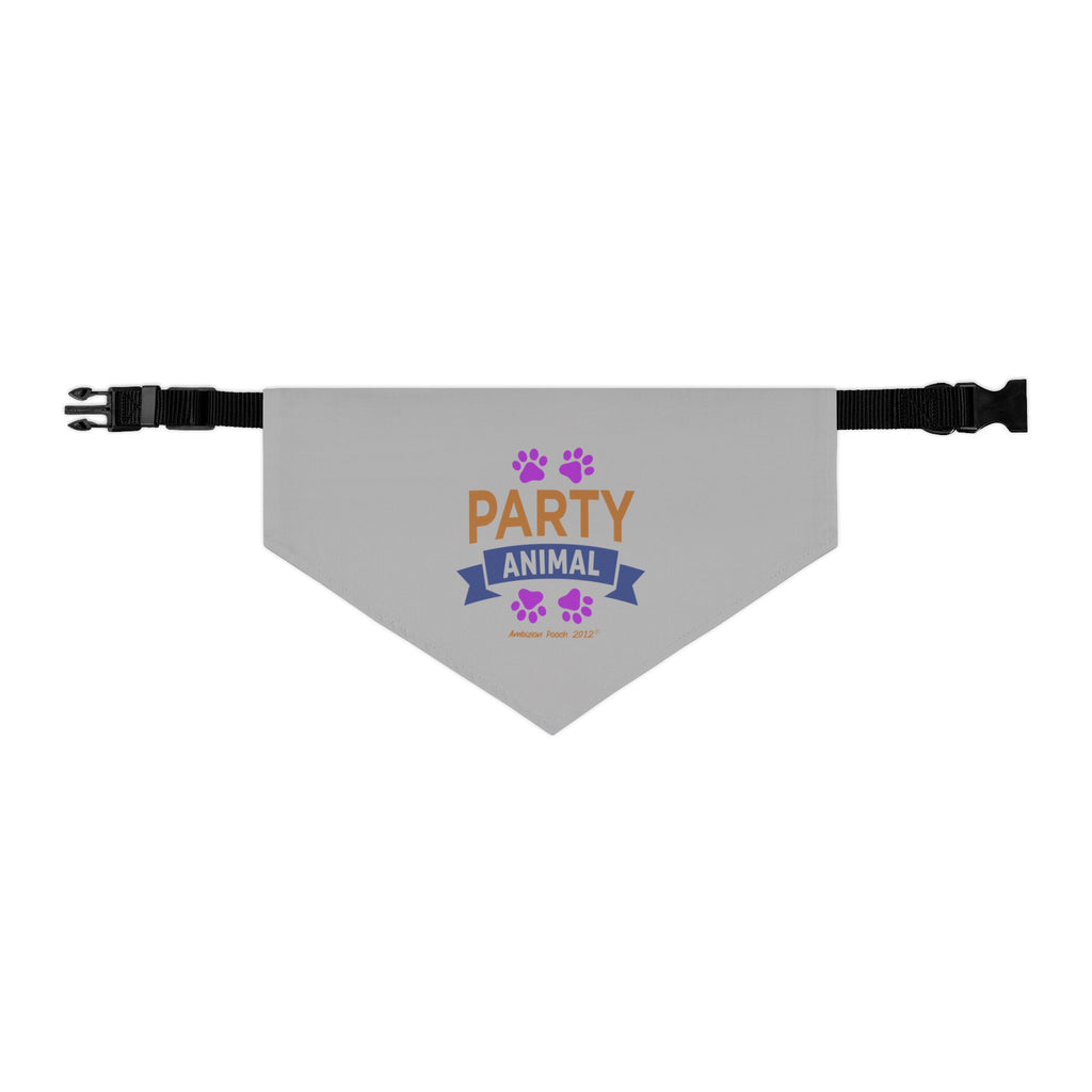"Party Animal" Pet Bandana Collar — Doggy Parent "Couch Potato" Matching Pet & Parent