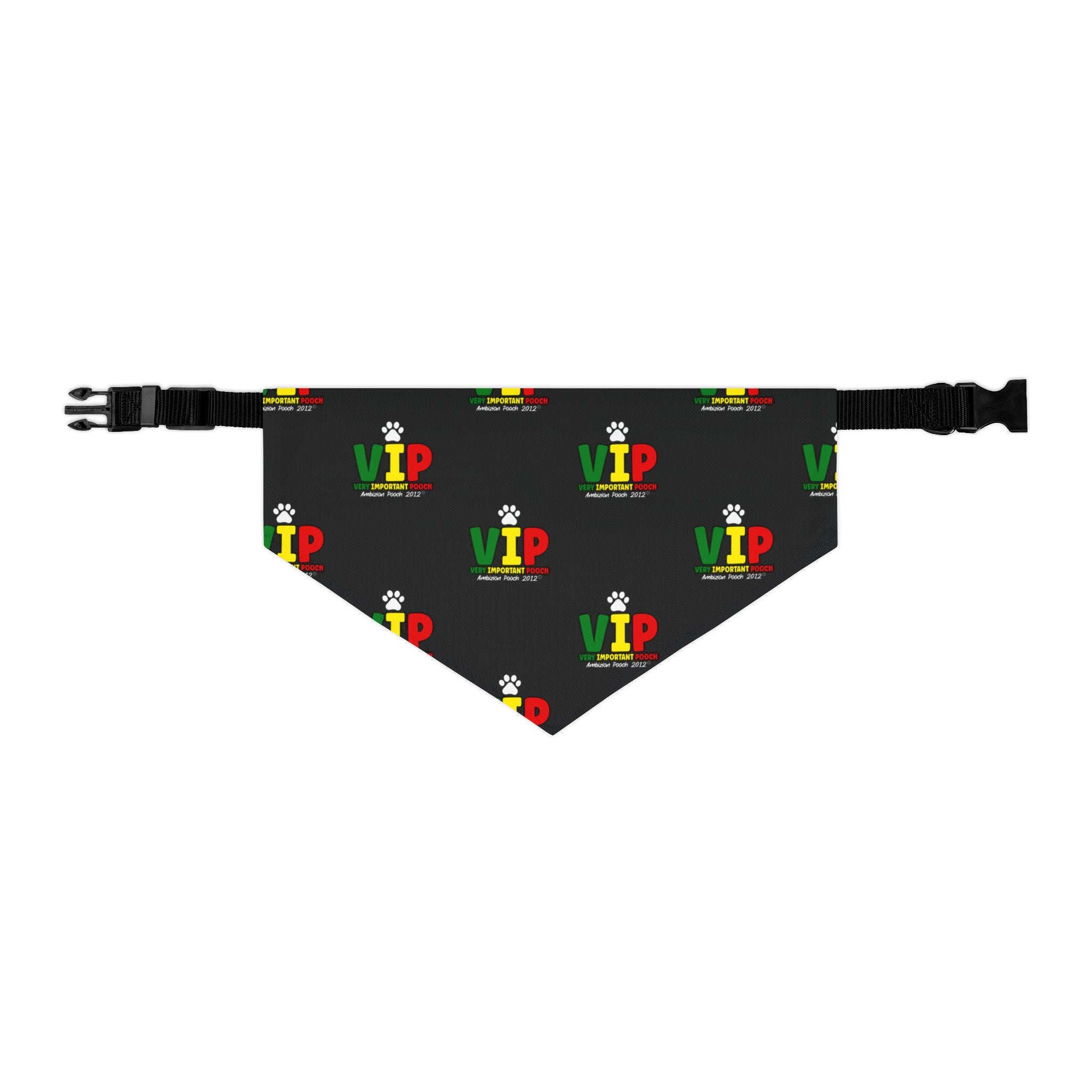 VIP Pet Bandana Collar Black