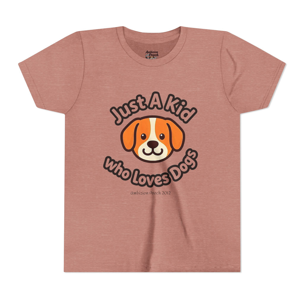 "Just A Kid Who Loves Dogs" Kids Tee