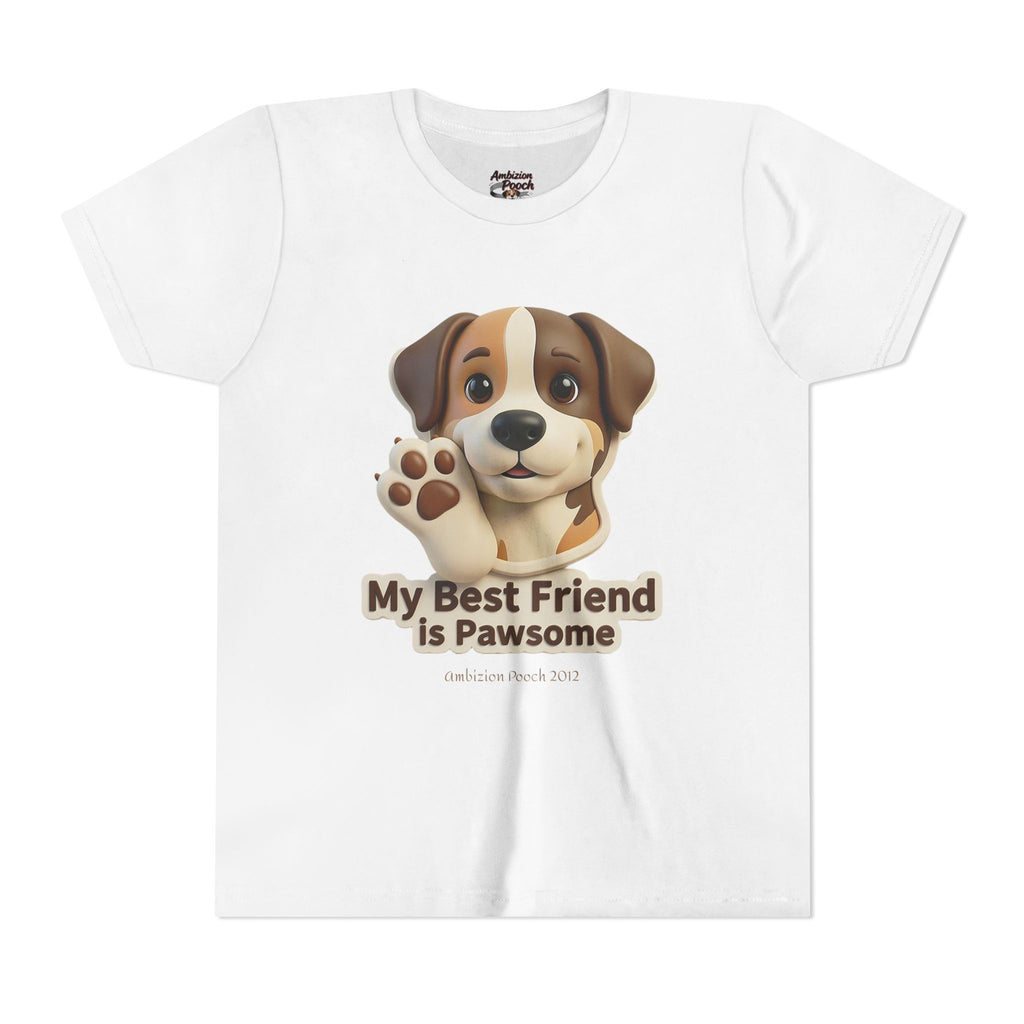 "My Best Friend is Pawsome" Kids Tee