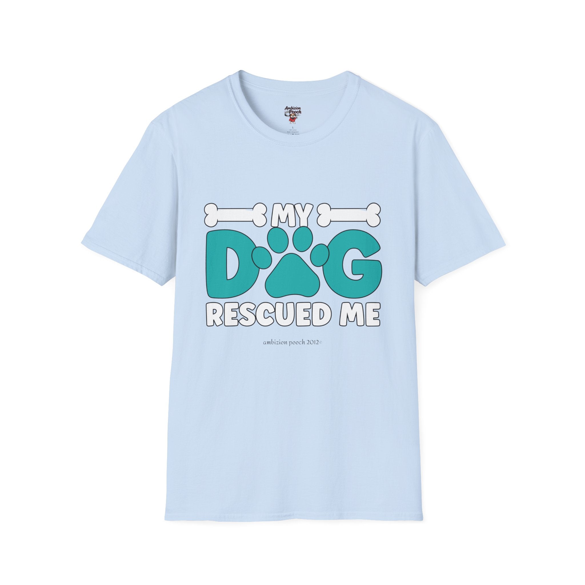 My Dog Rescued Me Unisex Softstyle T-Shirt