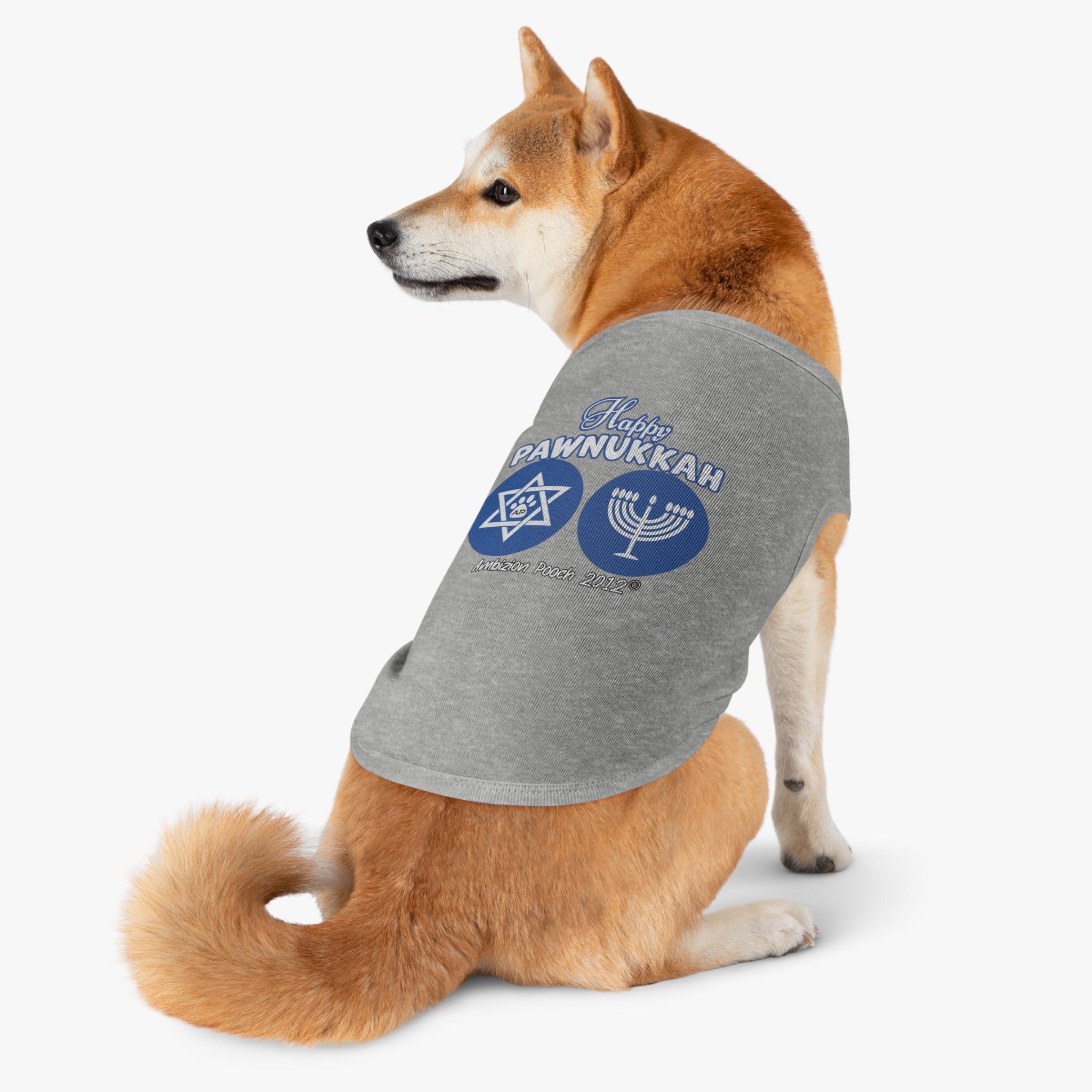 "Happy Pawnukkah" Hannukah Doggy Tank Top