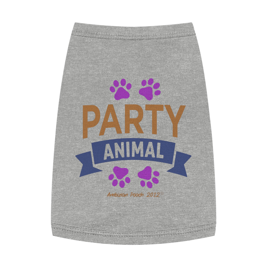 "Party Animal"  Doggy Tank Top — "Couch Potato" (Pet & Parent Matching)
