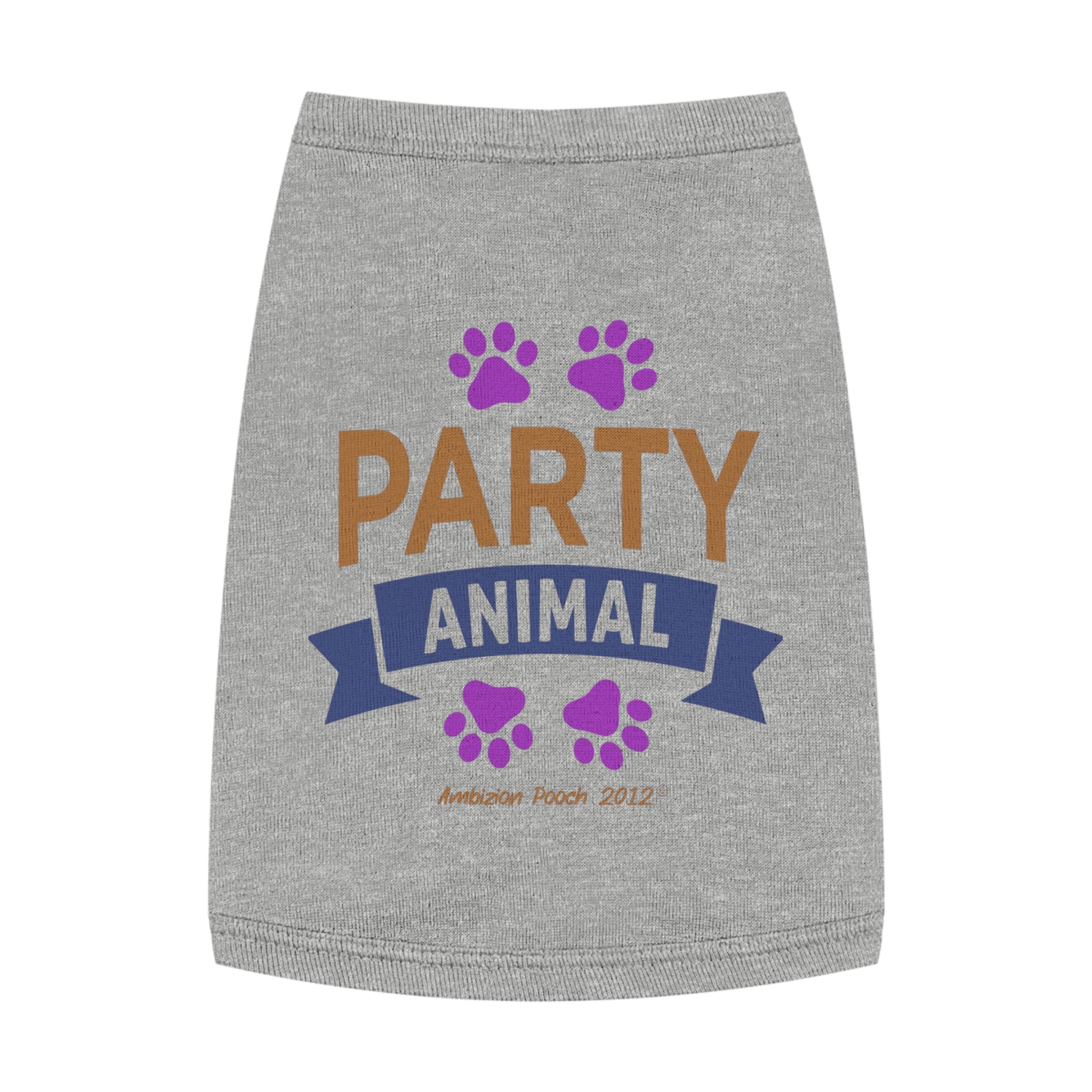 "Party Animal"  Doggy Tank Top — "Couch Potato" (Pet & Parent Matching)