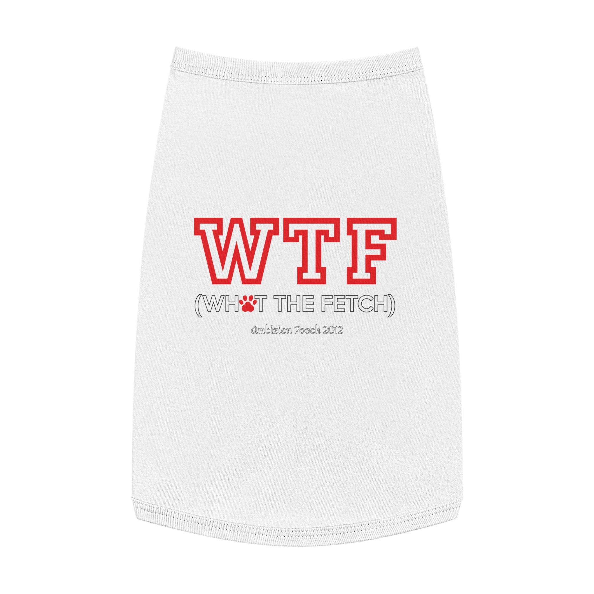 Doggy WTF Tank Top — "WTF" (Pet & Parent Matching)