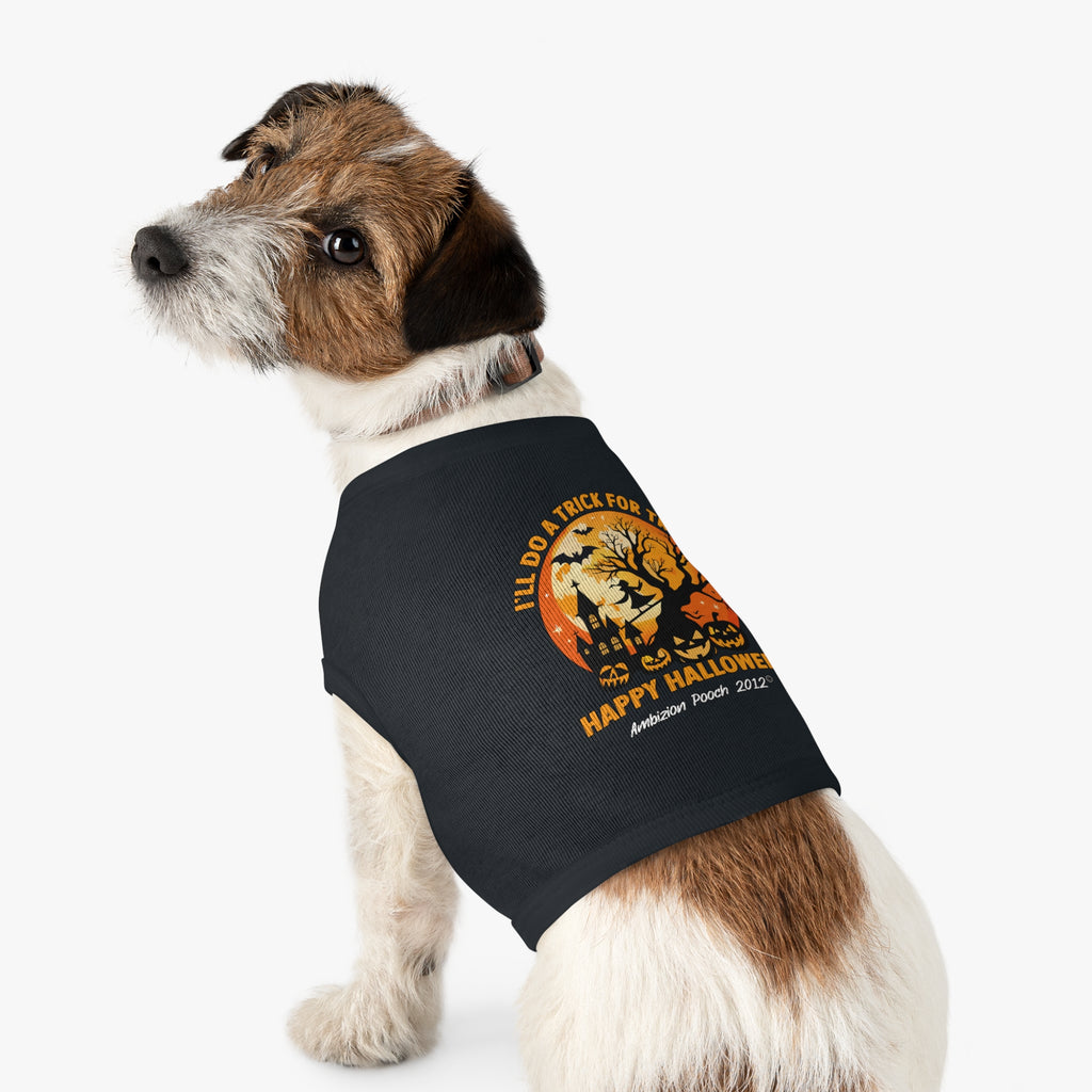 I'll Do A Trick for Treats Happy Halloween Doggy Tank Top