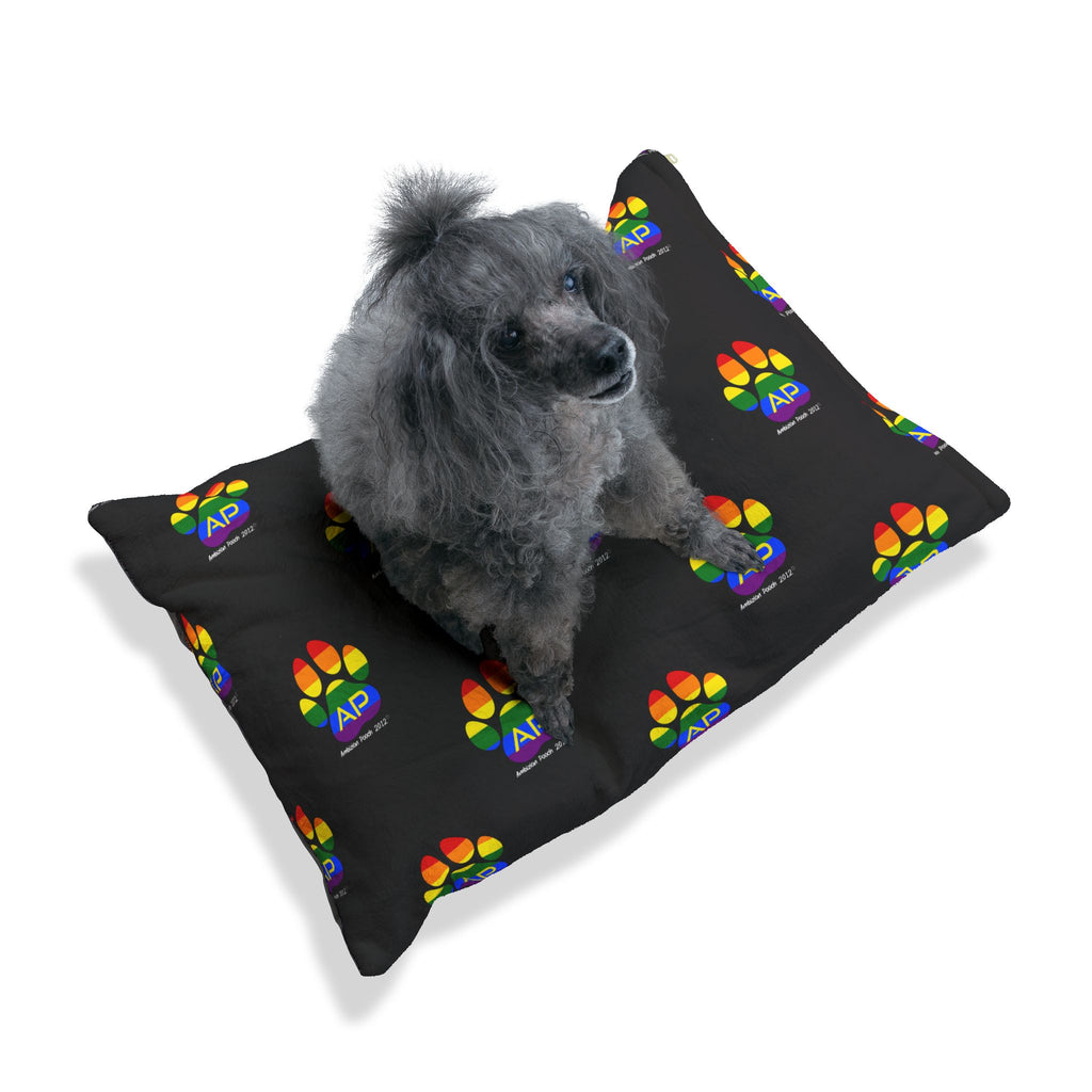 Ambizion Pooch Rainbow Paw Monogram Pet Bed (LGBTQ)