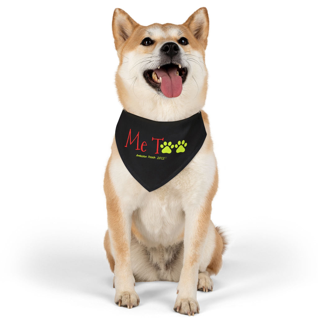 Pet Bandana Collar — Doggy Me Too "I Need Emotional Support" Matching Pet & Parent