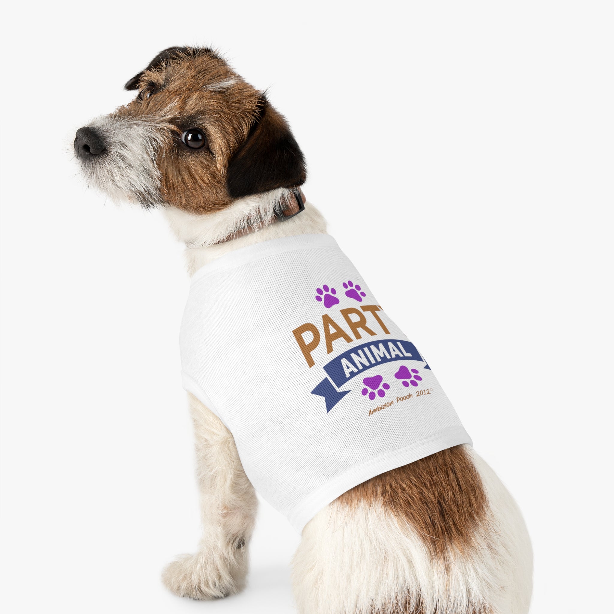 "Party Animal"  Doggy Tank Top — "Couch Potato" (Pet & Parent Matching)