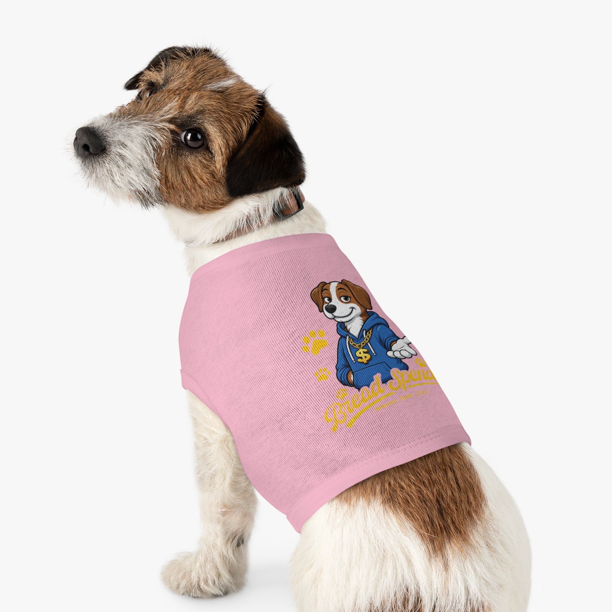 "Bread Spender" Doggy Tank Top — "Breadwinner" (Pet & Parent Matching)