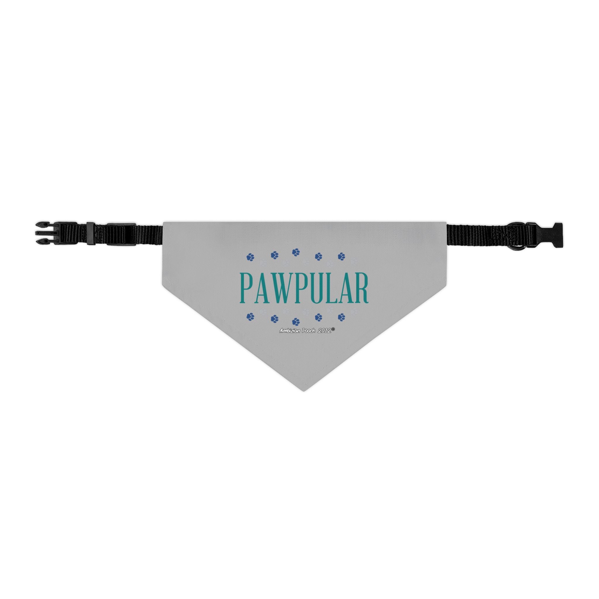 "Pawpular" Pet Bandana Collar — Doggy Parent "Invisible" Matching Pet & Parent