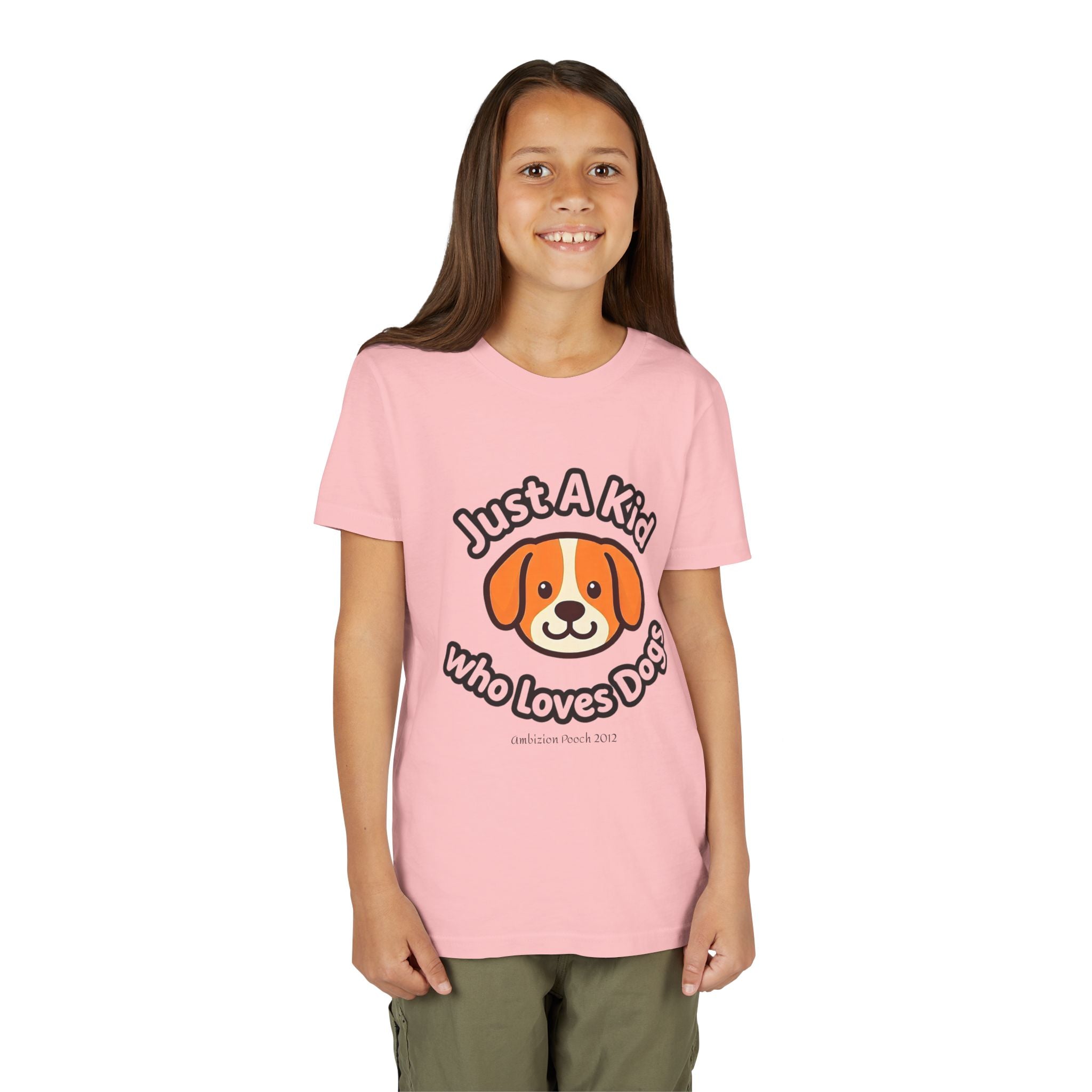 "Just A Kid Who Loves Dogs" Kids Tee