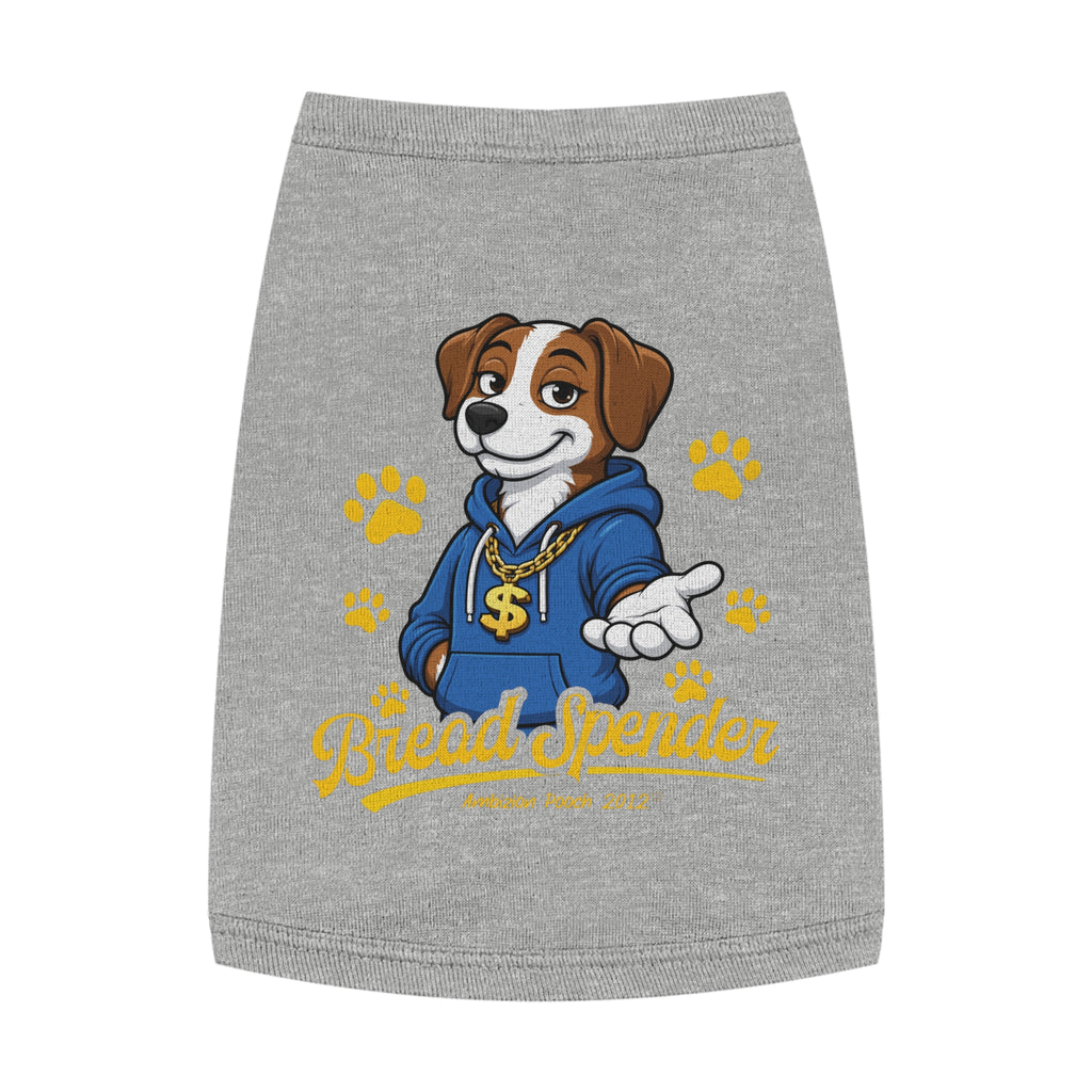 "Bread Spender" Doggy Tank Top — "Breadwinner" (Pet & Parent Matching)