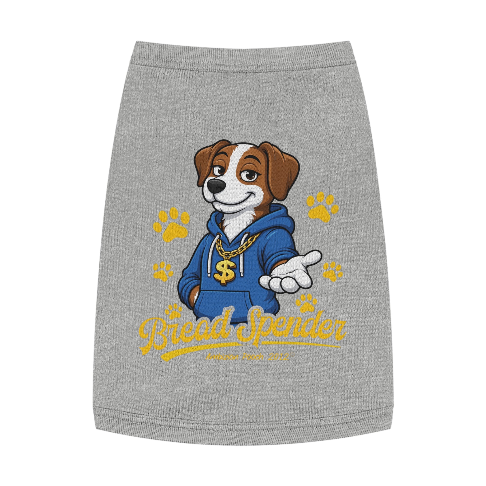 "Bread Spender" Doggy Tank Top — "Breadwinner" (Pet & Parent Matching)