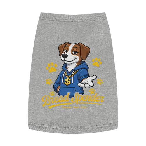"Bread Spender" Doggy Tank Top — "Breadwinner" (Pet & Parent Matching)