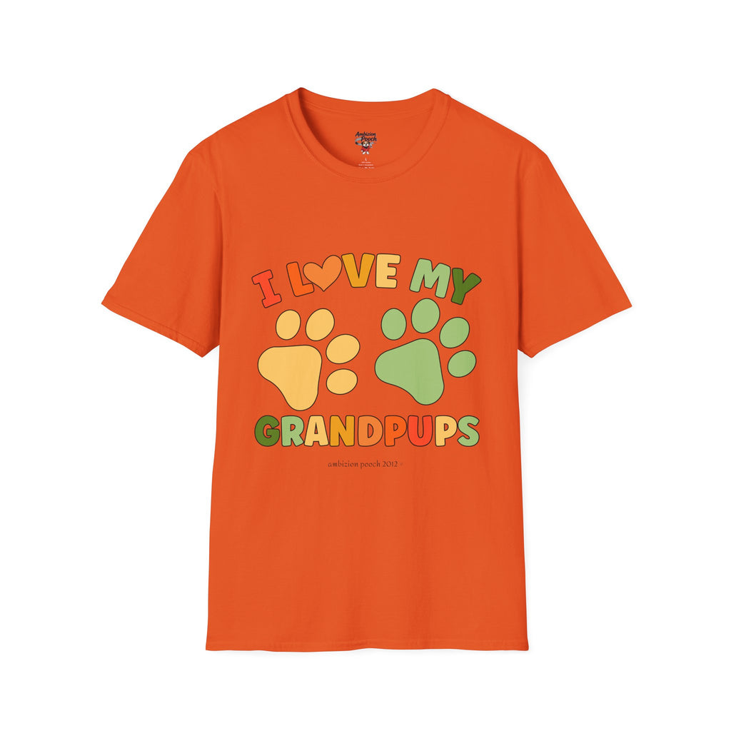 I Love My Grandpups Unisex Softstyle T-Shirt