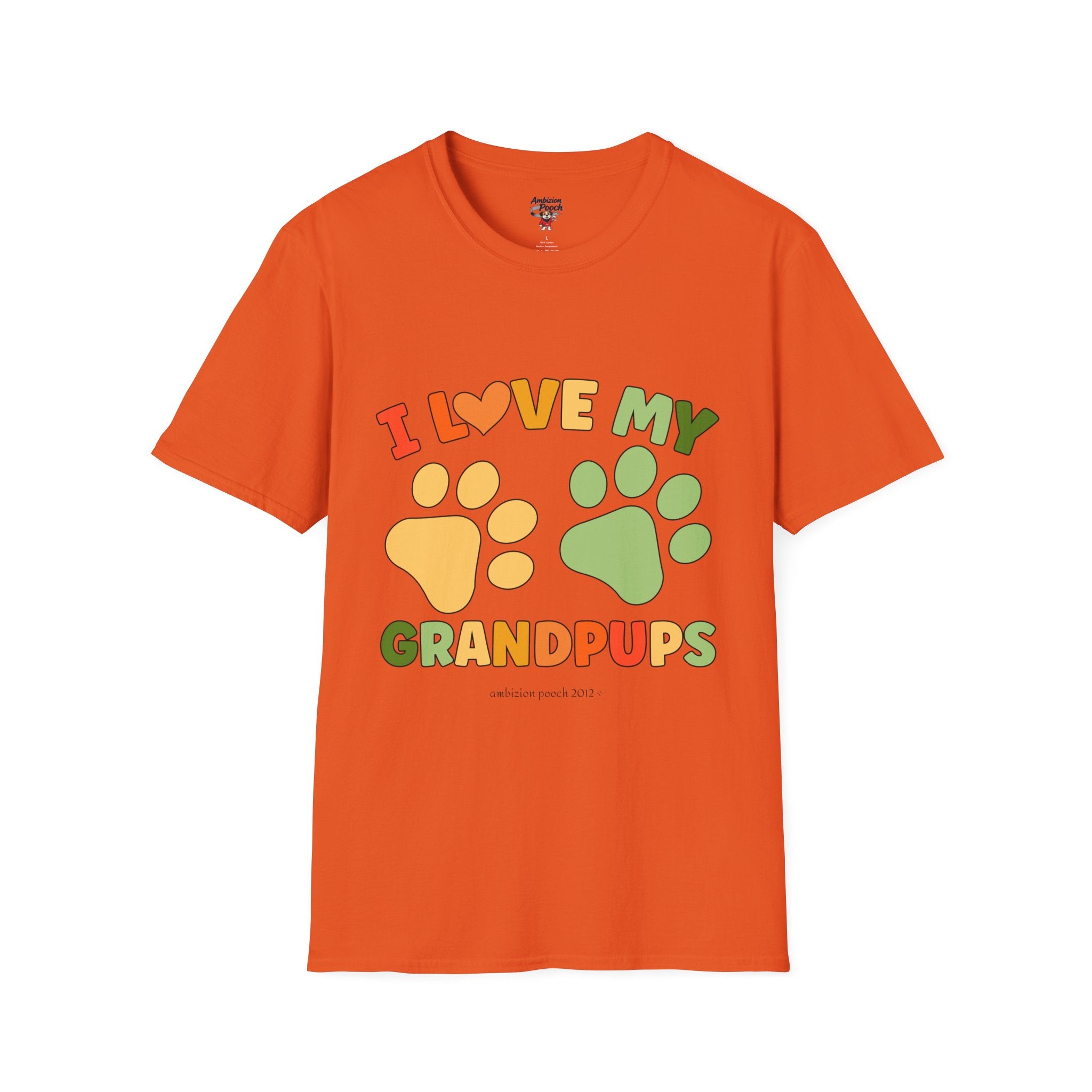 I Love My Grandpups Unisex Softstyle T-Shirt
