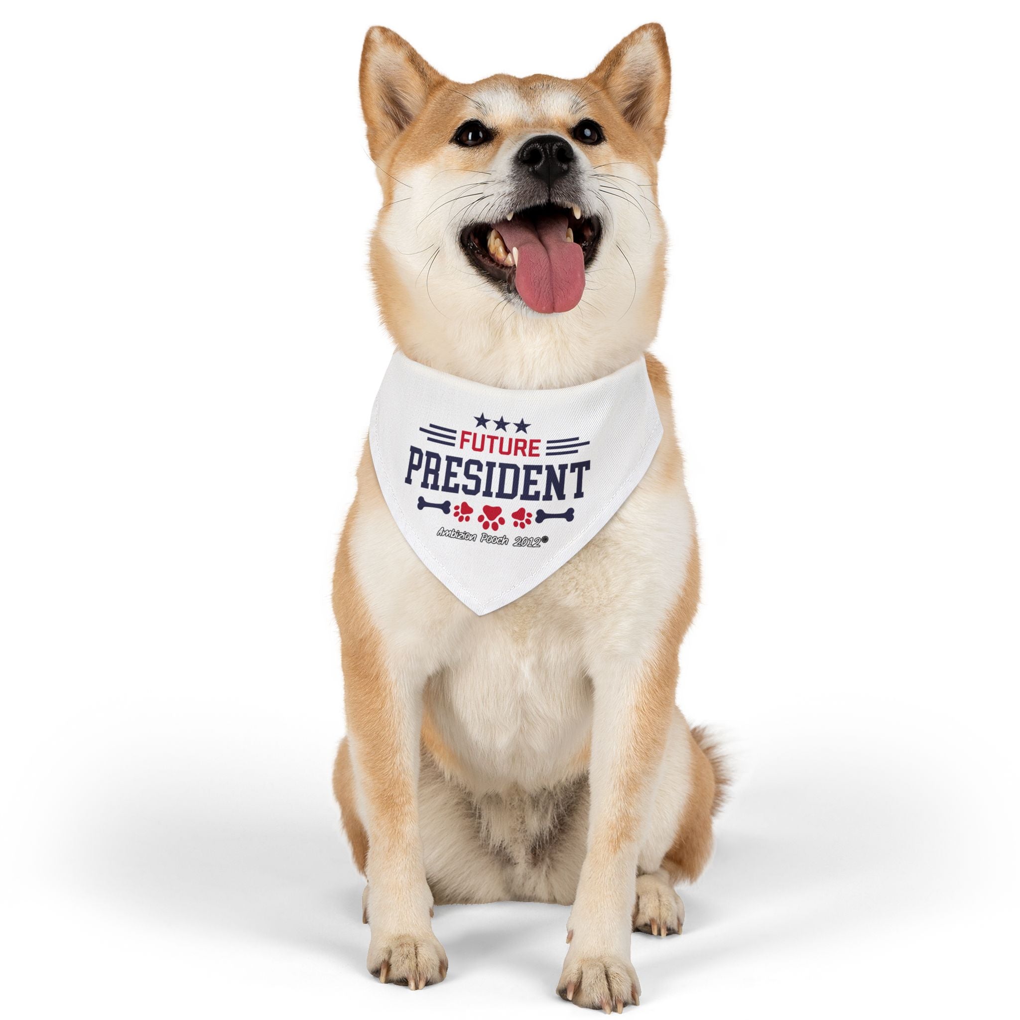 "Future President" Pet Bandana Collar — Doggy Parent "Future Vice President" Matching Pet & Parent