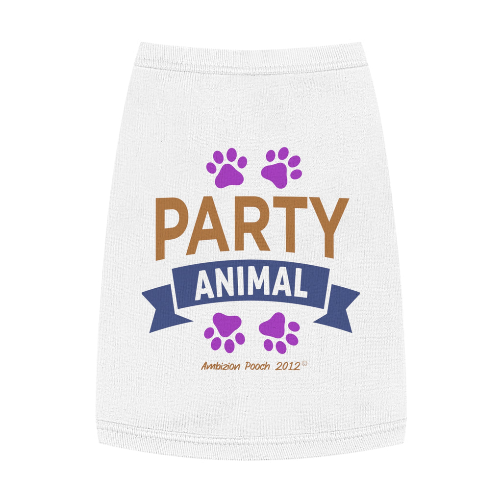 "Party Animal"  Doggy Tank Top — "Couch Potato" (Pet & Parent Matching)