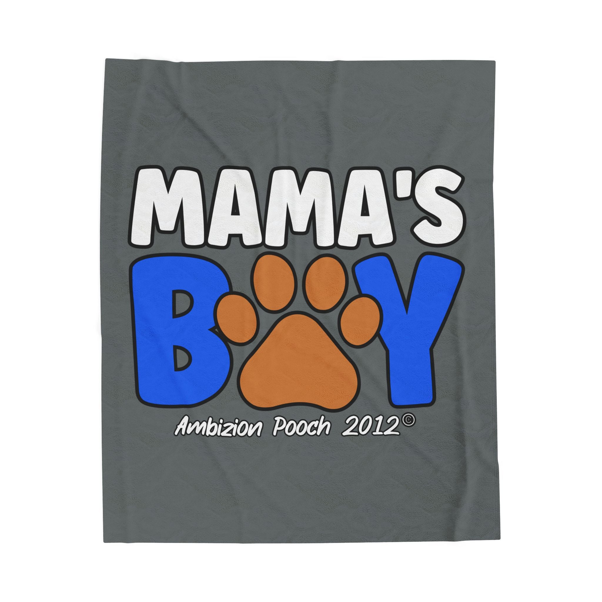 Mama's Boy Velveteen Plush Doggy Blanket