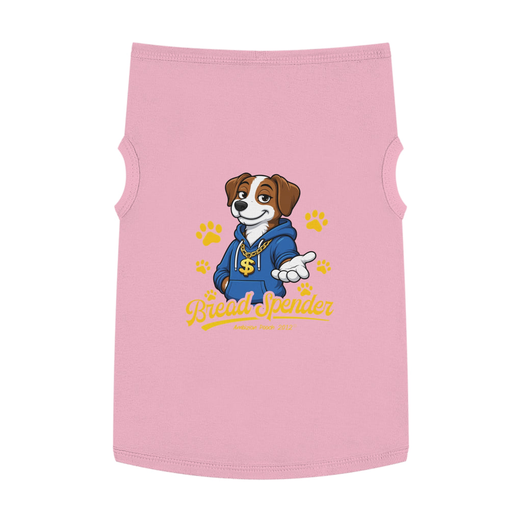"Bread Spender" Doggy Tank Top — "Breadwinner" (Pet & Parent Matching)
