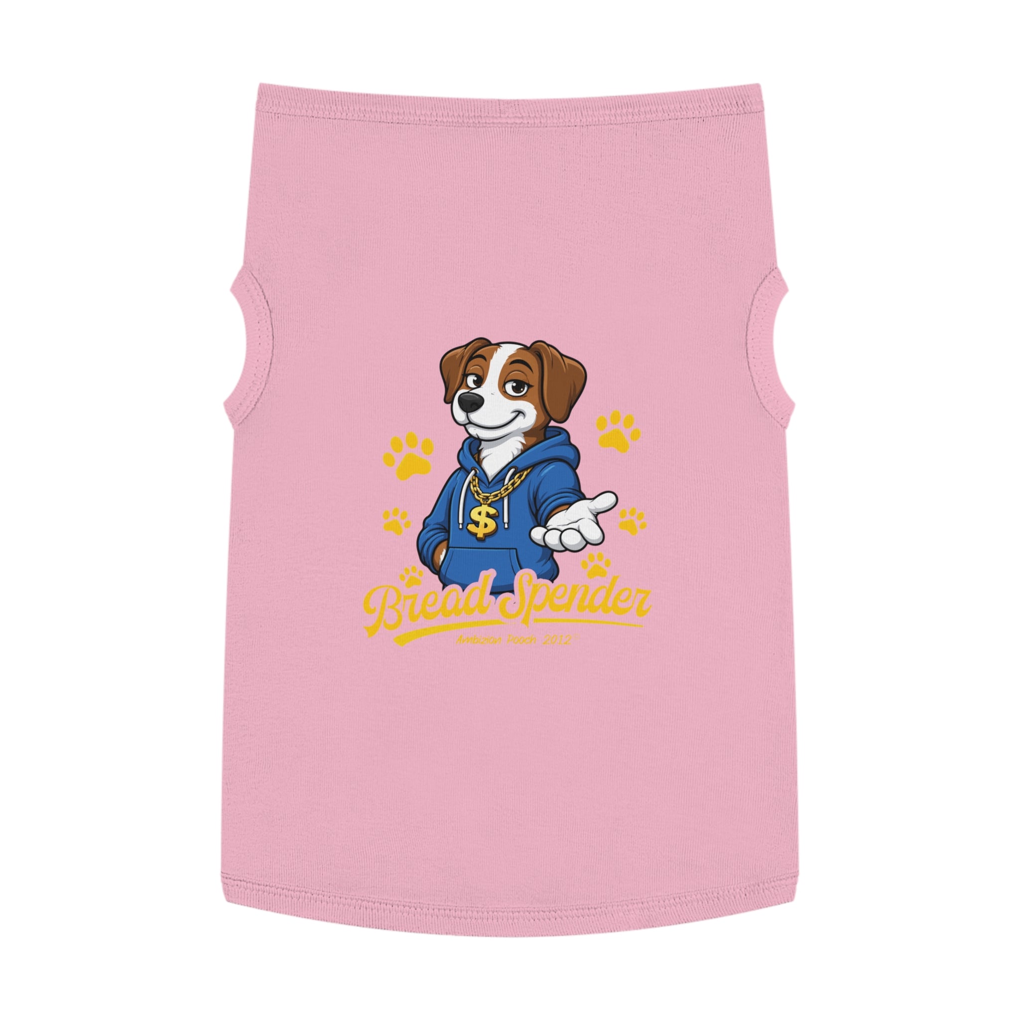 "Bread Spender" Doggy Tank Top — "Breadwinner" (Pet & Parent Matching)