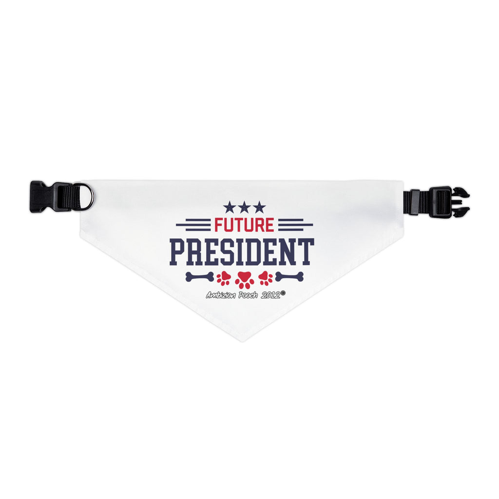 "Future President" Pet Bandana Collar — Doggy Parent "Future Vice President" Matching Pet & Parent