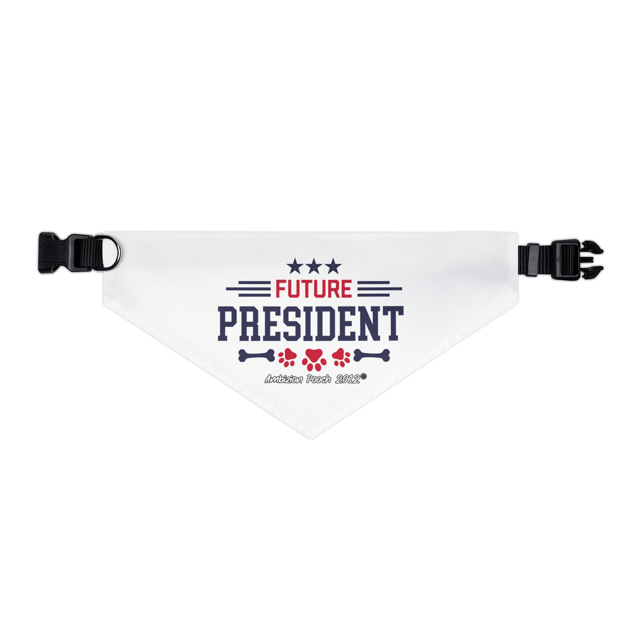 "Future President" Pet Bandana Collar — Doggy Parent "Future Vice President" Matching Pet & Parent