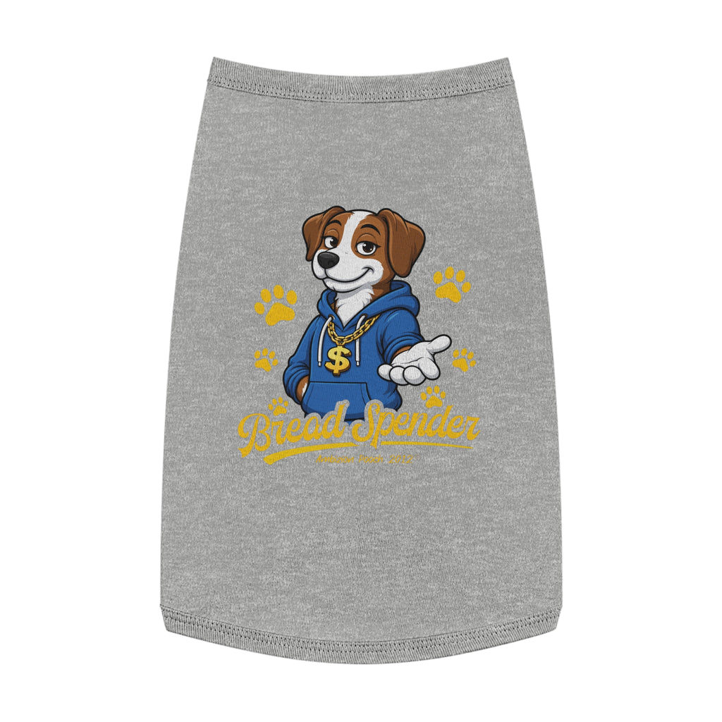 "Bread Spender" Doggy Tank Top — "Breadwinner" (Pet & Parent Matching)