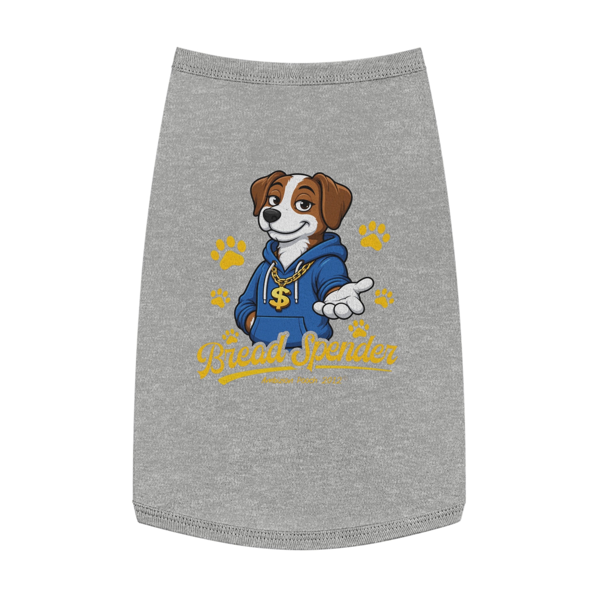 "Bread Spender" Doggy Tank Top — "Breadwinner" (Pet & Parent Matching)
