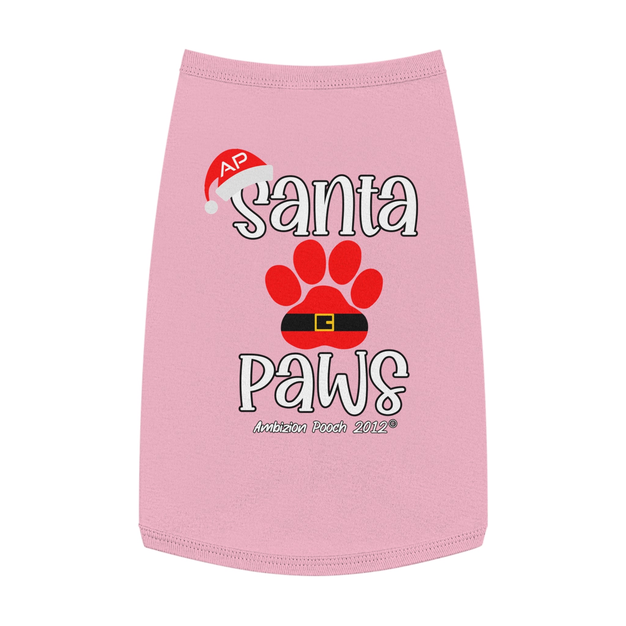 "Santa Paws" Christmas Doggy Tank Top