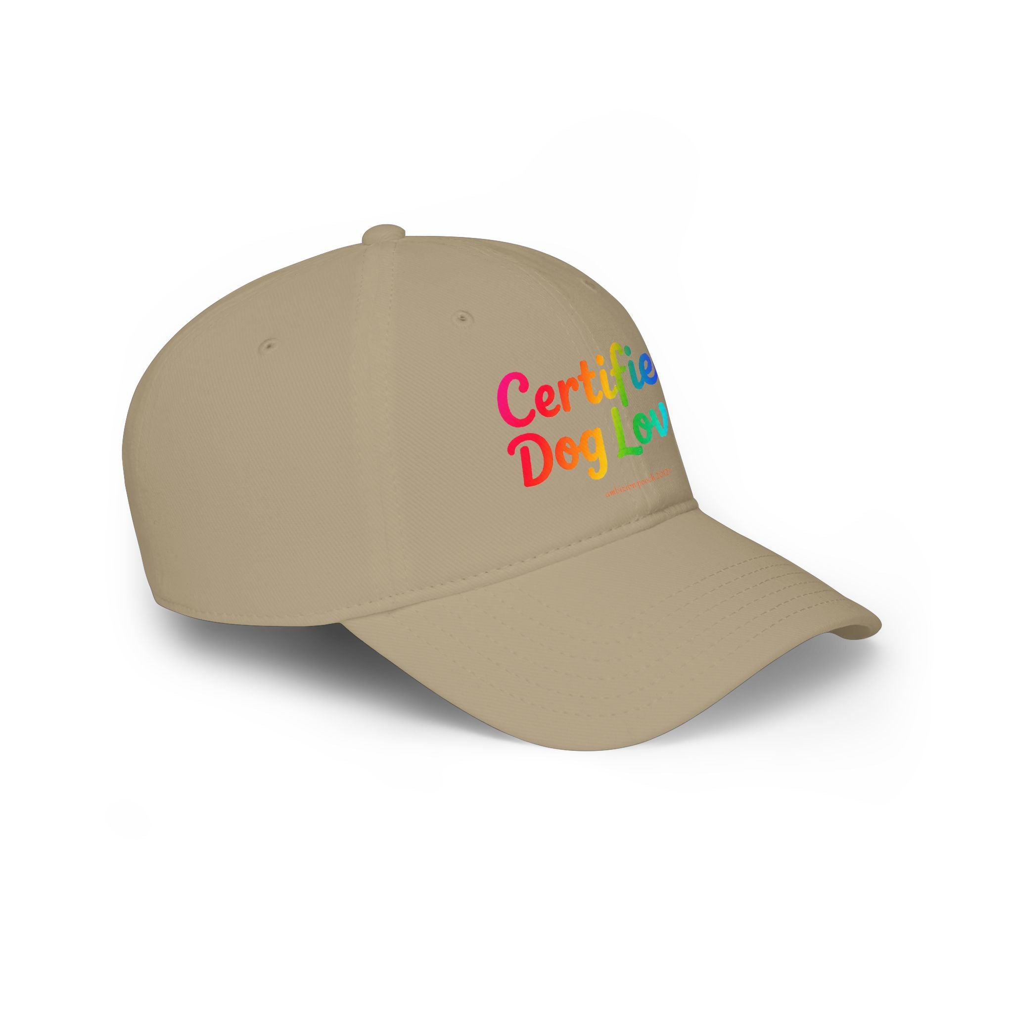 Certified Dog Lover Low Profile Baseball Cap
