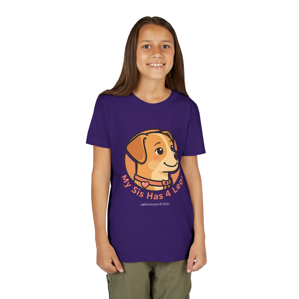 "My Sis Has 4 Legs" Kids Tee